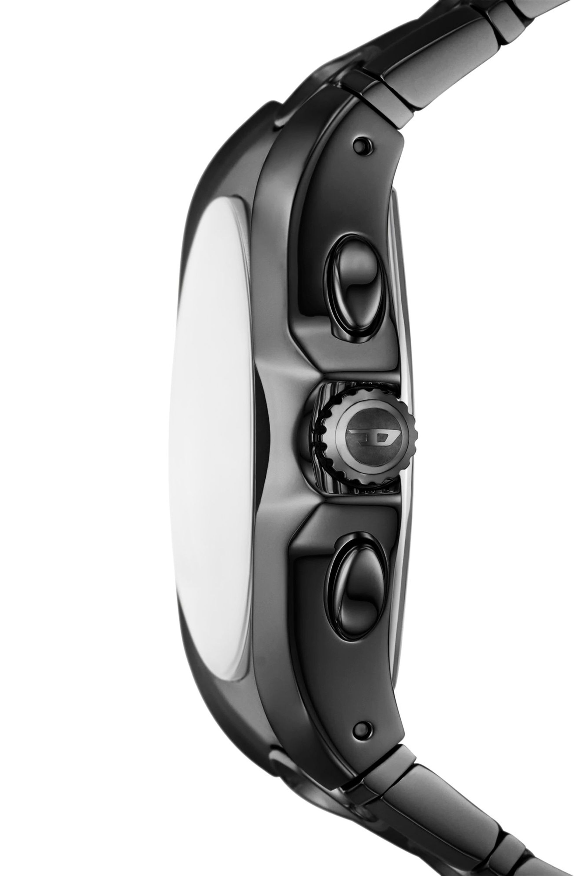 Diesel - DZ4696 WATCH, Man's D-Curve black stainless steel watch in Black - 3