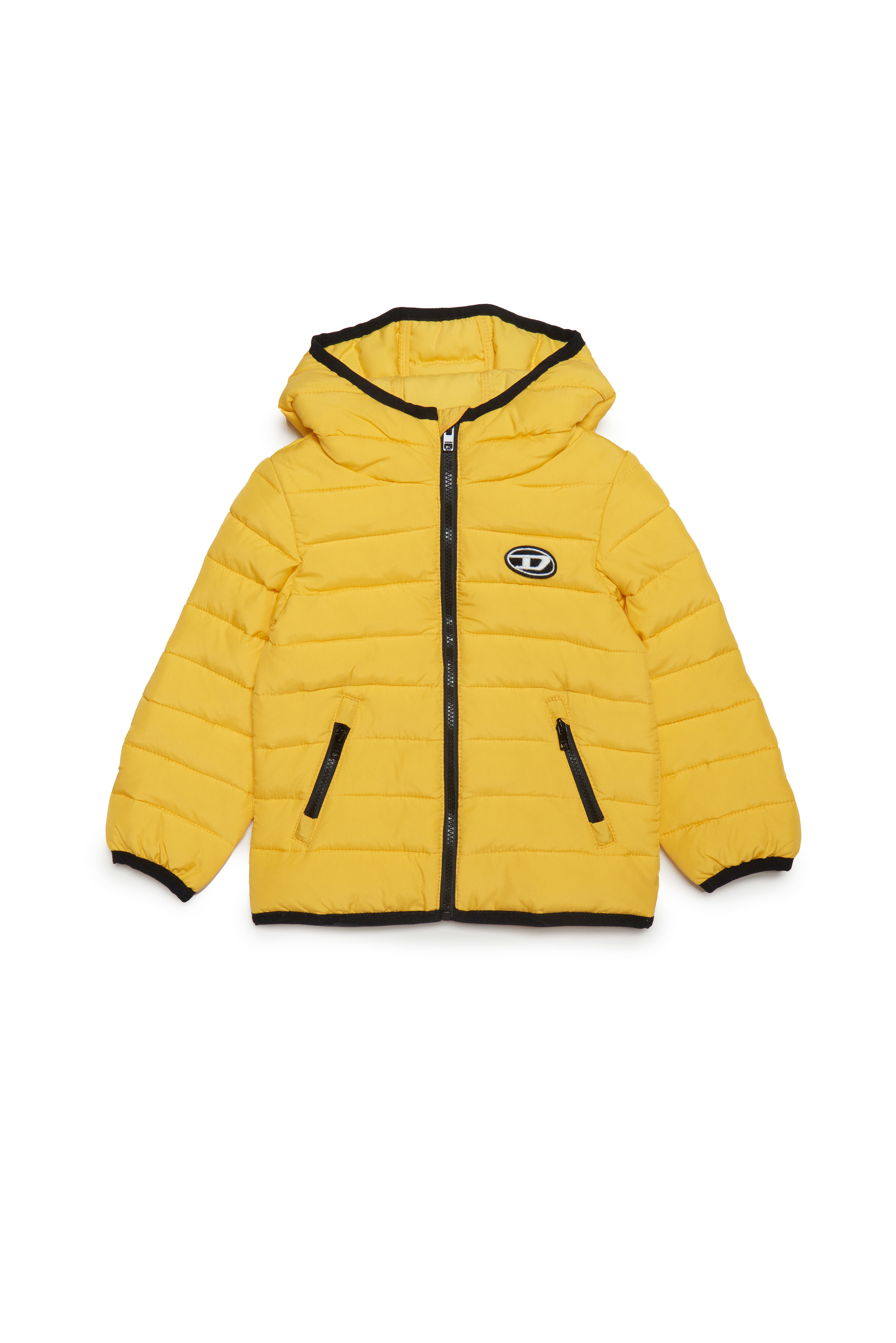 Diesel - Giacca puffer con patch ricamata - Giacche - Unisex - Giallo