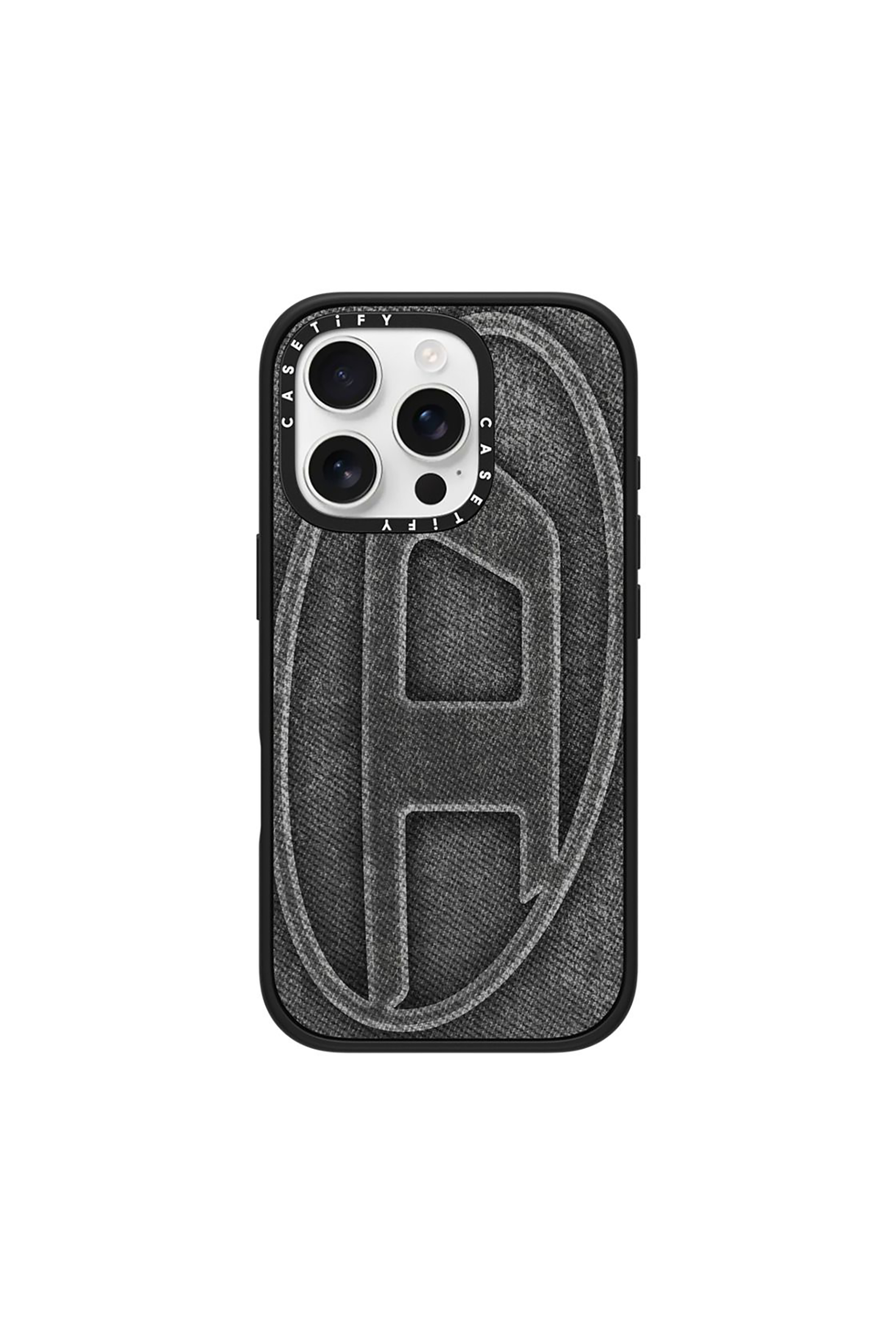 Diesel Zwart - Oval D Impact Case For Iphone Pro - Cases - Unisex Maat 16