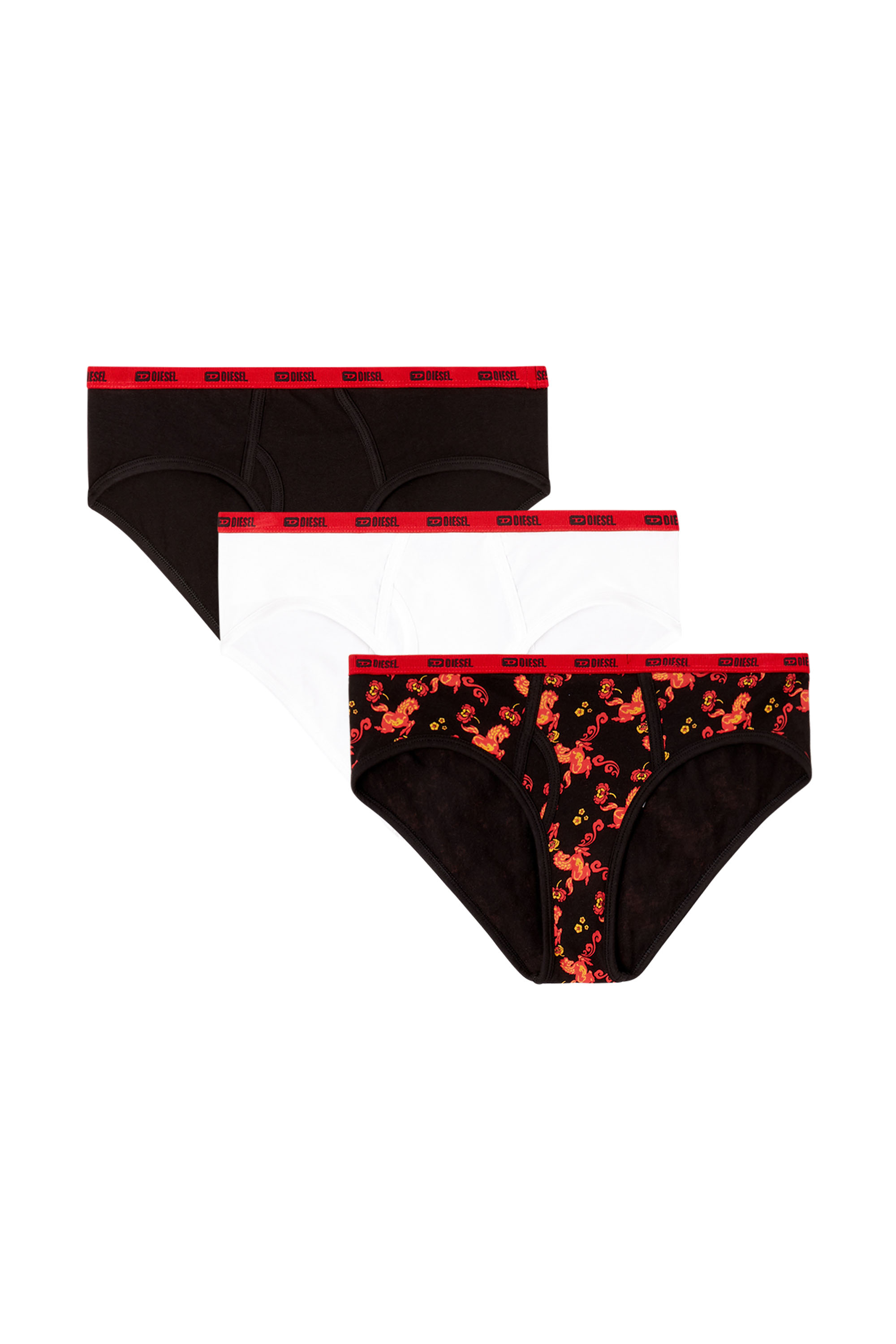 Diesel - OXY-GFT-3PACK, Woman's Three-pack briefs with horse pattern in Multicolor - 2