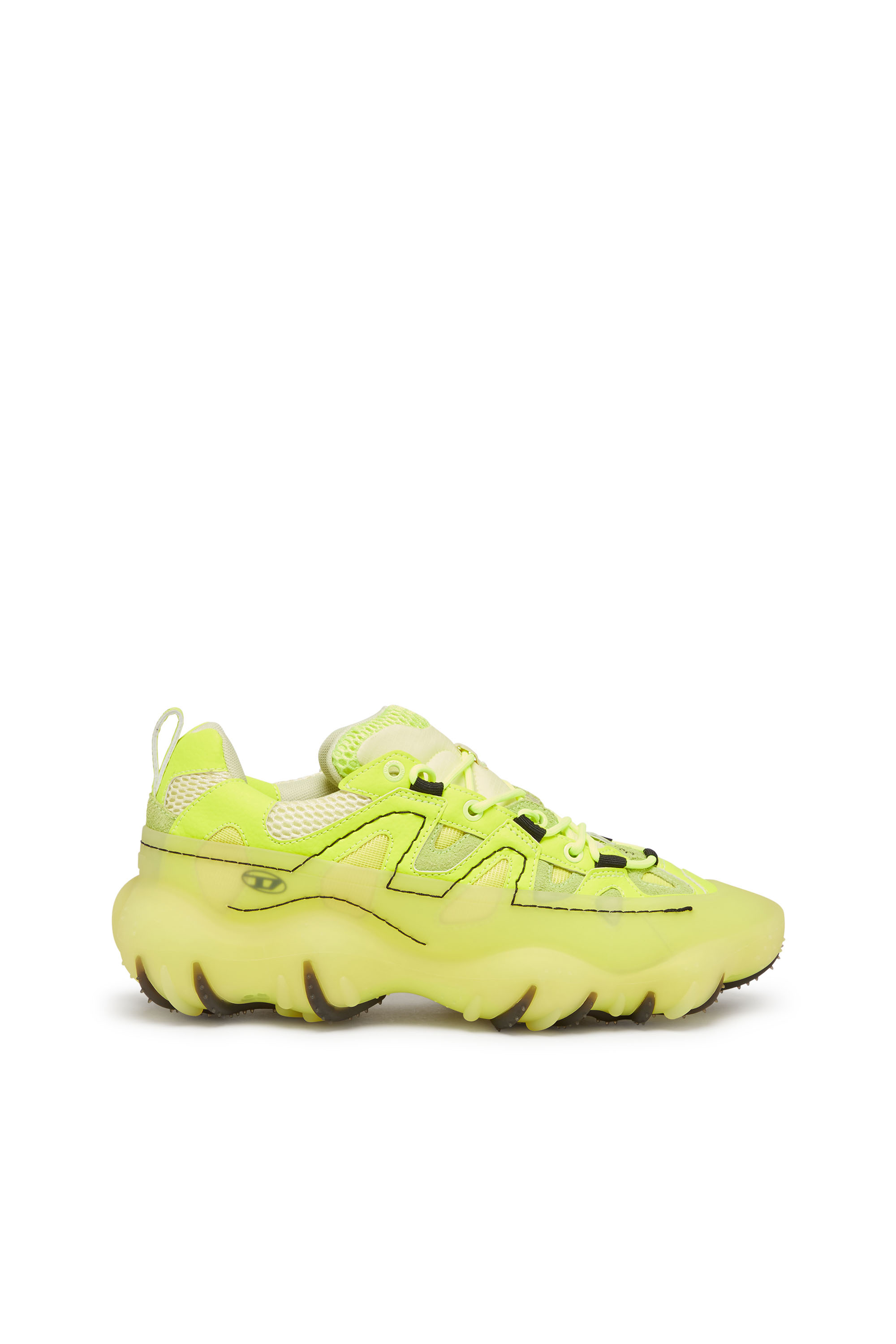 Diesel - S-Prototype P1 - Low-top sneakers with rubber overlay - Sneakers - Man - Yellow