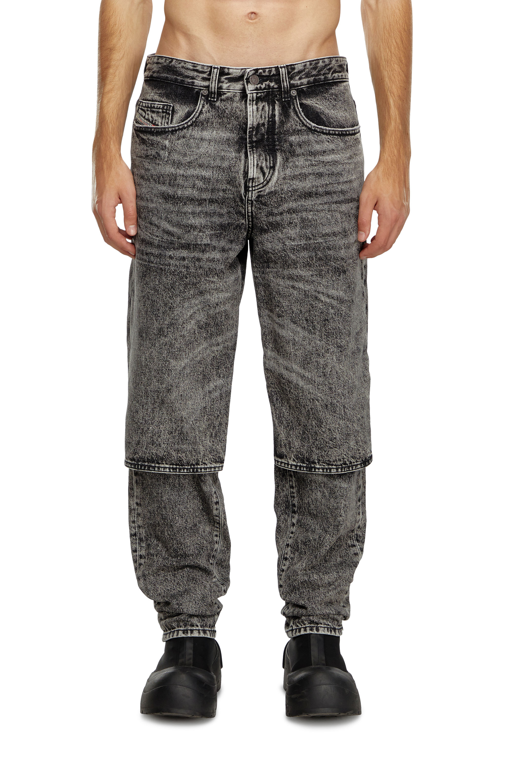 Diesel - Regular Jeans - D-Malon - Jeans - Man - Black
