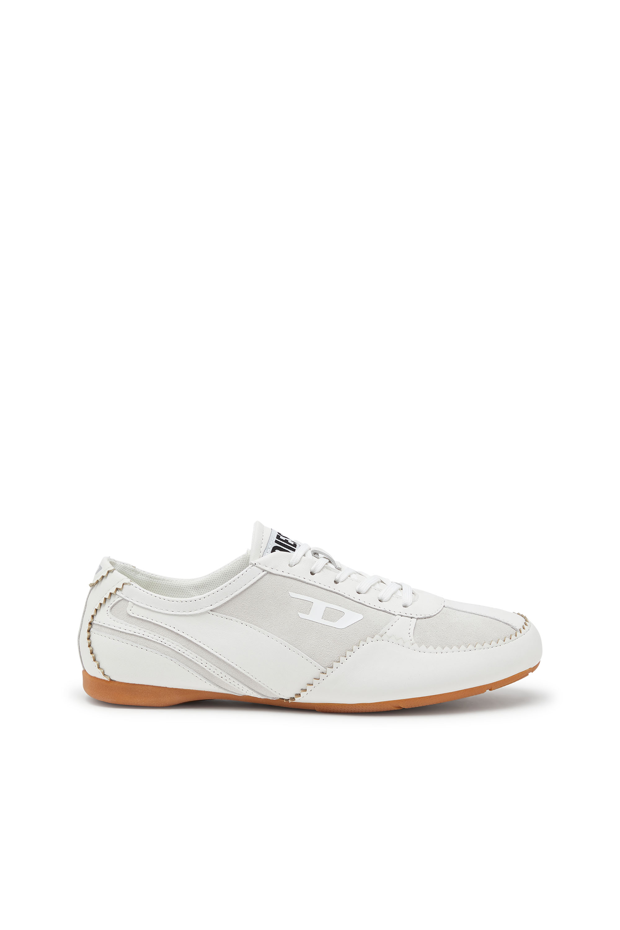 Diesel – D-Mile-Flat sneakers in leather and suede – Sneakers – Woman – White