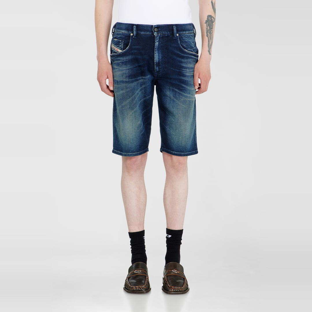 Diesel - Chino shorts in shaded JoggJeans - Denim short pants - Man - Blue