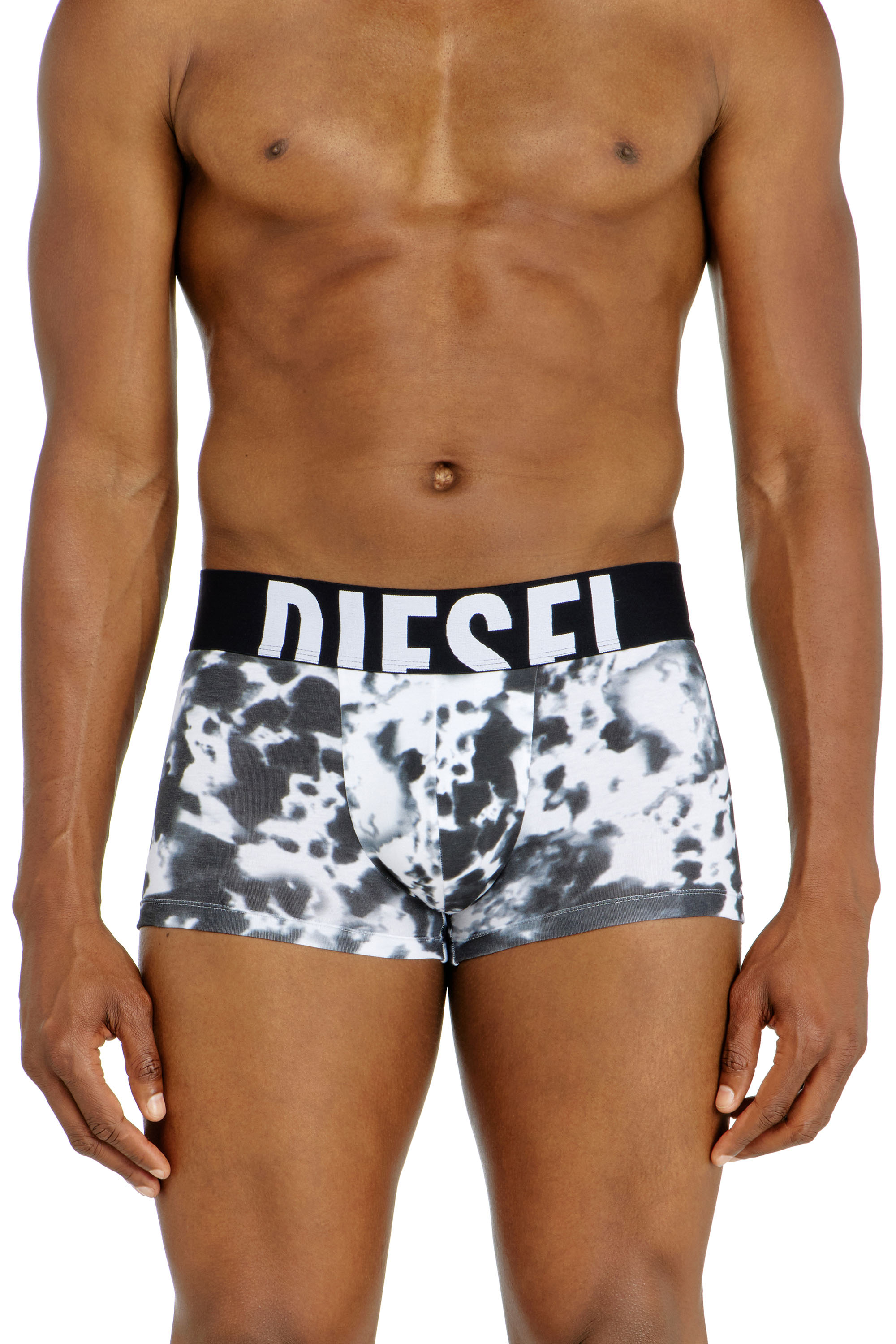 Diesel - 3-pack of stretch cotton trunks with print - Trunks - Man - Black