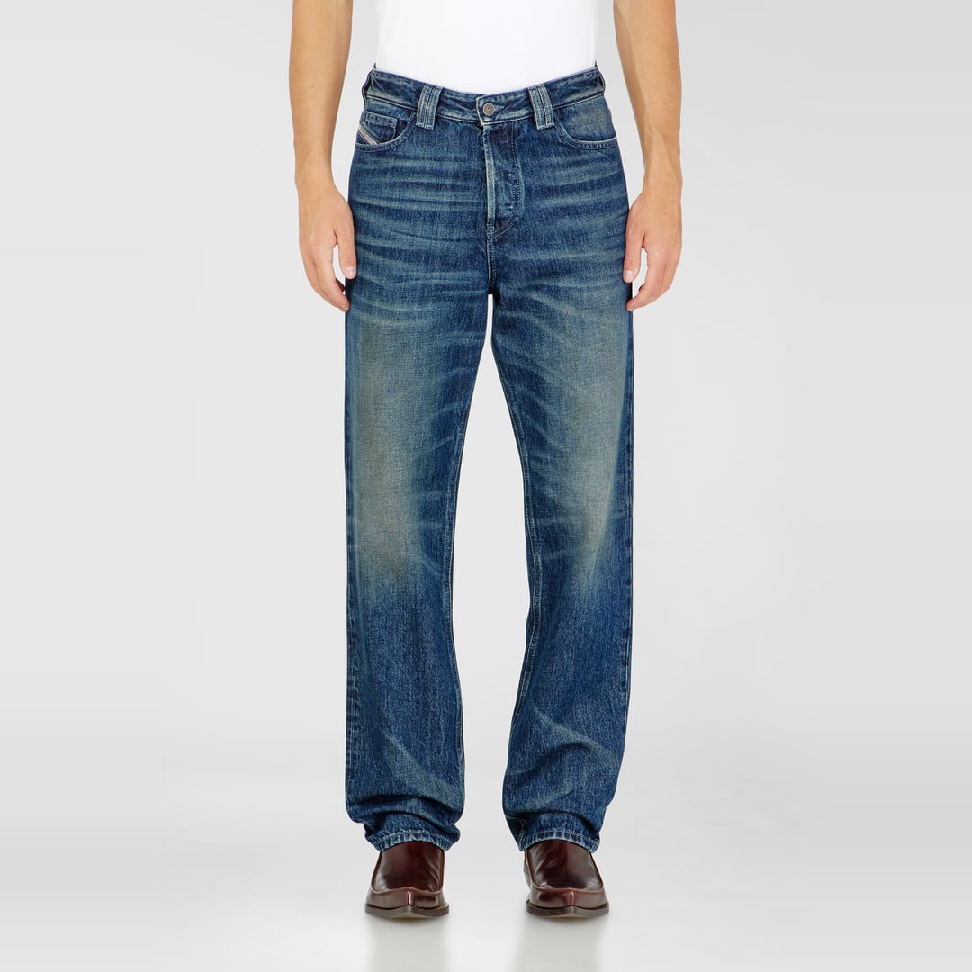 Diesel Regular Jeans High Waist 1991 D-Voeed, Dark blue, Button fly