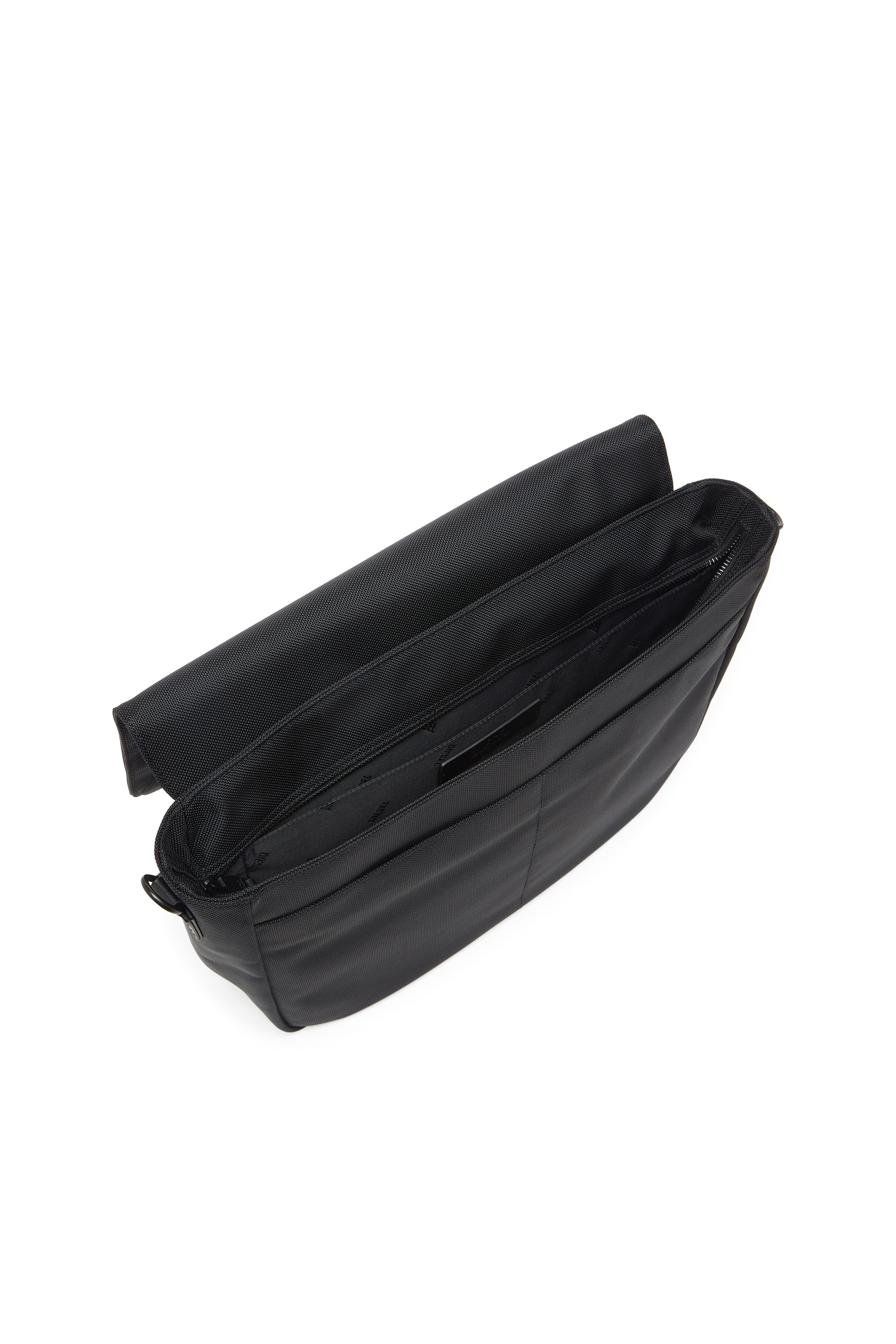 Diesel - 1DR MESSENGER, Man's 1DR-Messenger bag in CORDURA&reg; nylon in Black - 3
