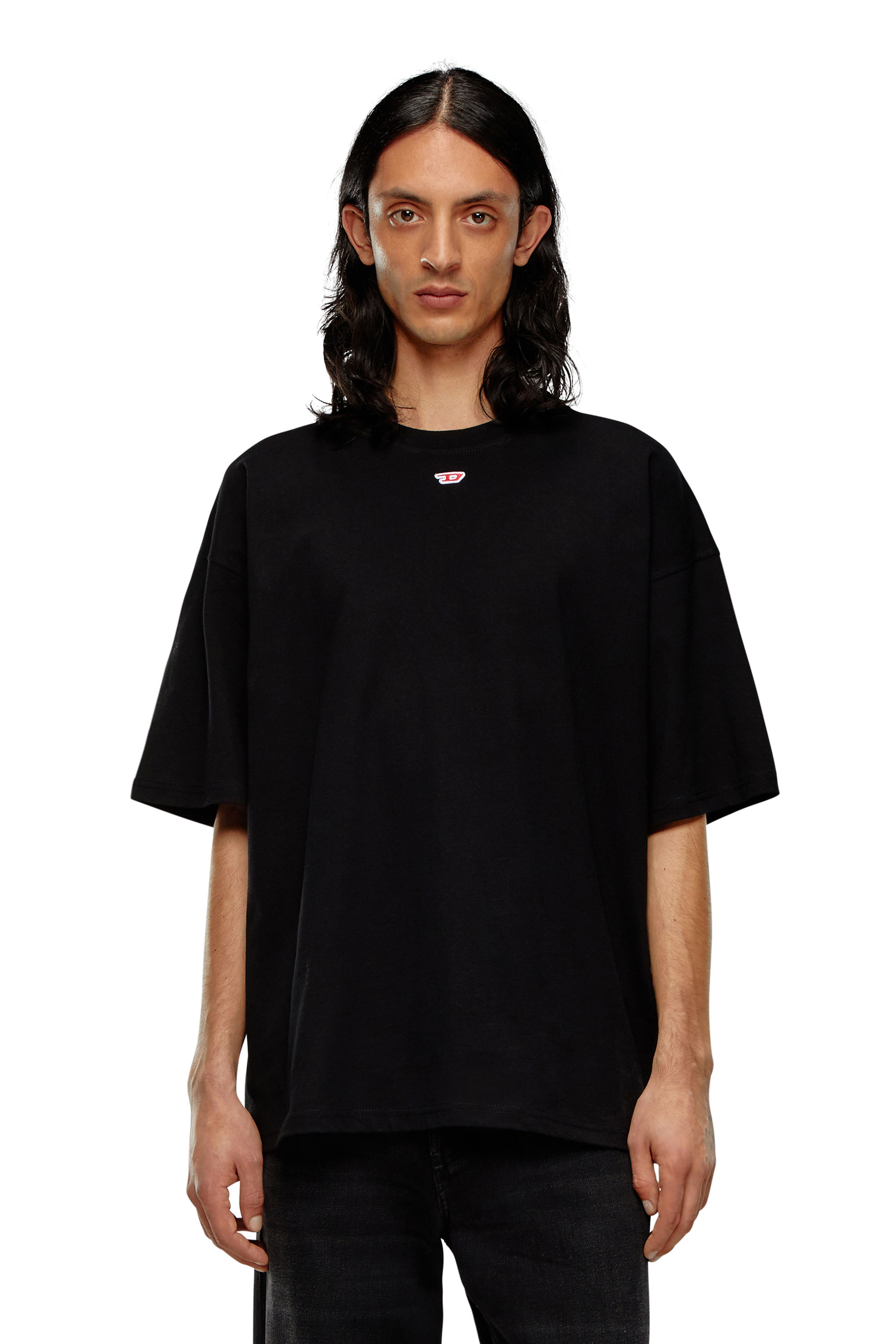 Diesel - T-shirt avec empiècement D brodé - T-Shirts - Mixte - Noir