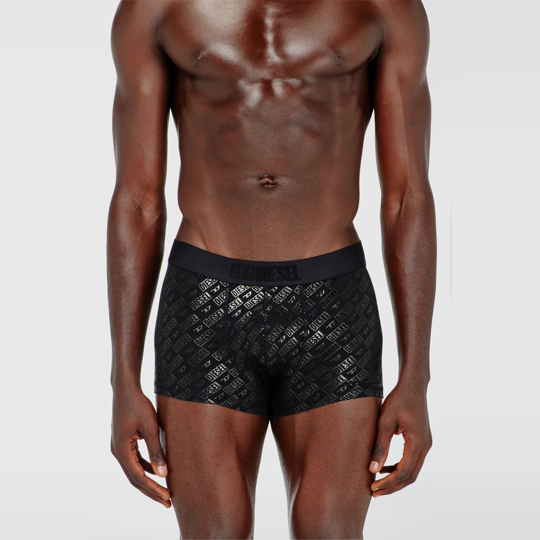 Diesel - Three-pack boxer briefs with metallic monogram print - Trunks - Man - Multicolor