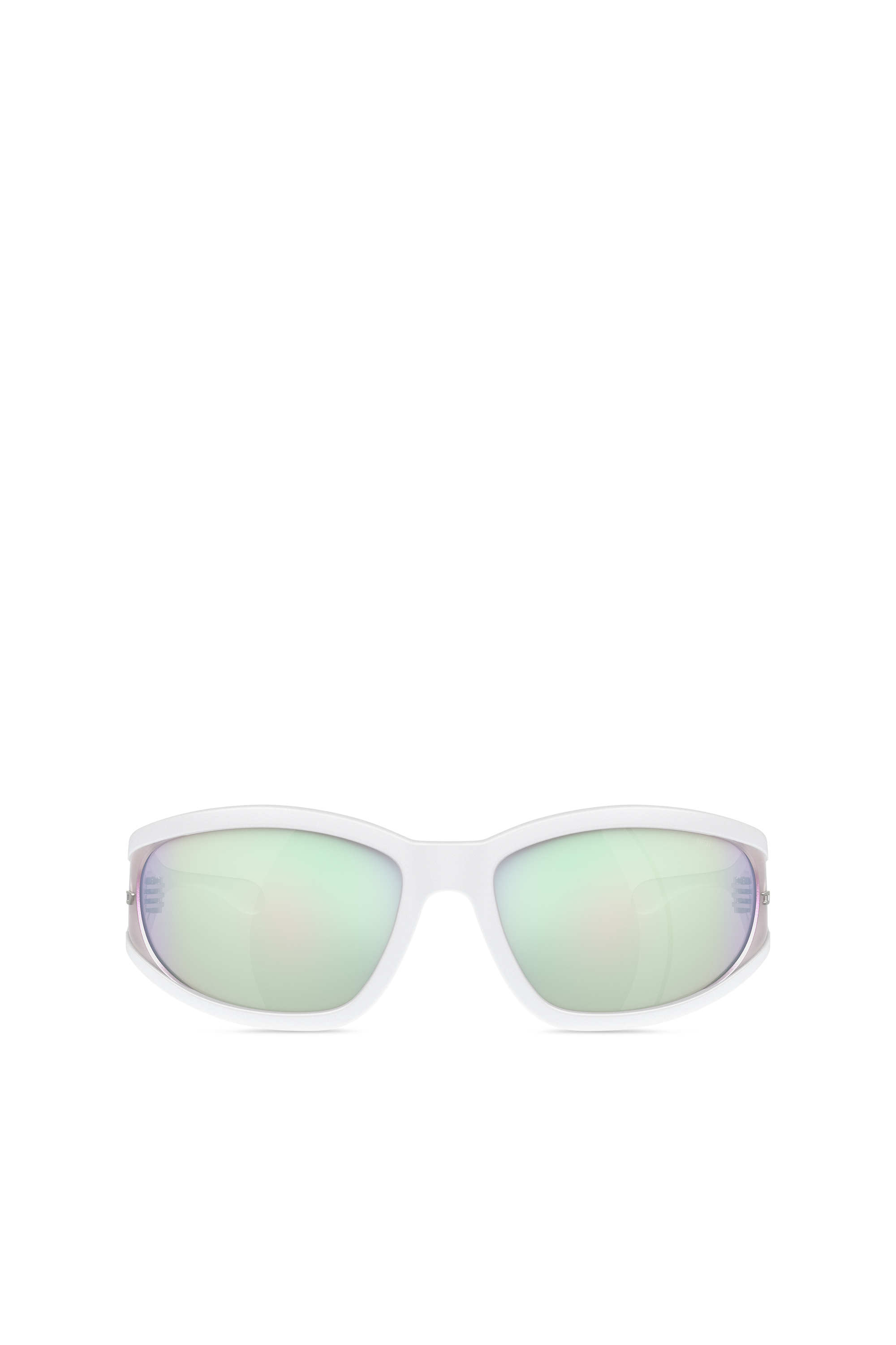 Diesel - Sonnenbrille aus acetat mit rechteckigen gläsern - Sonnenbrille - Unisex - Weiss