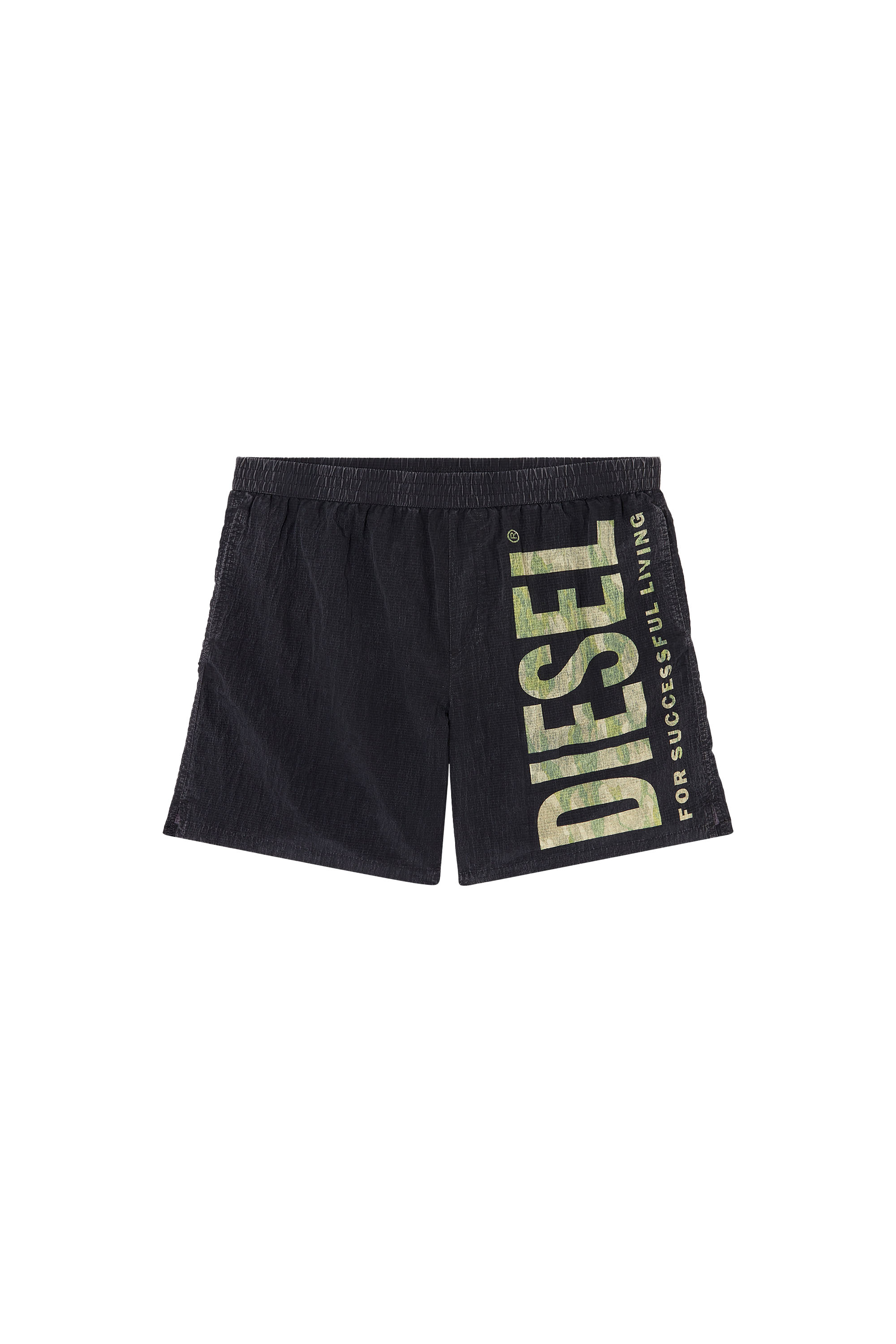 Diesel Board Shorts In Camo Ripstop In Multicolor