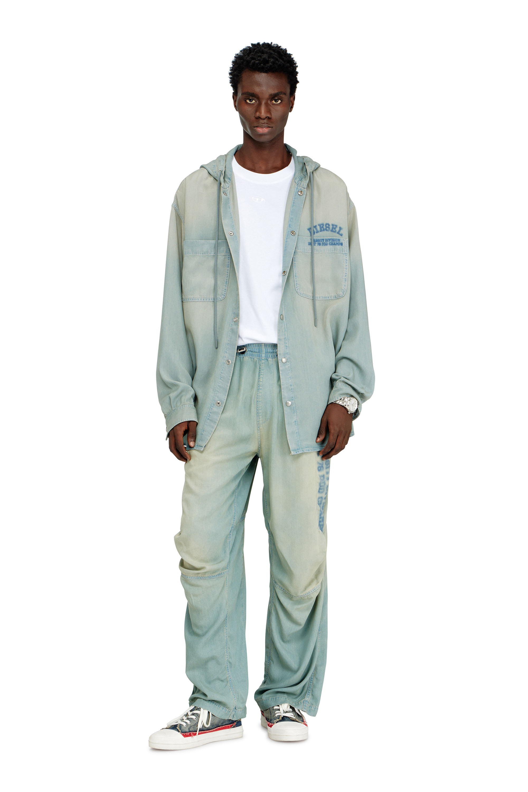 Diesel - Unisex's Relaxed Jeans D-Pari 0ADCF, Light Blue - 1