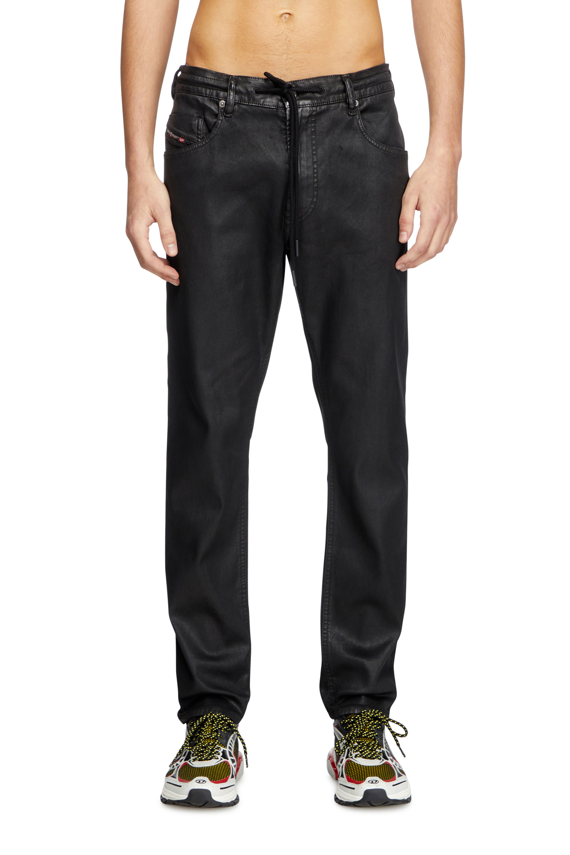 Diesel - Man's Regular 2032 D-Krooley Joggjeans® 068PX, Black/Dark grey - 1