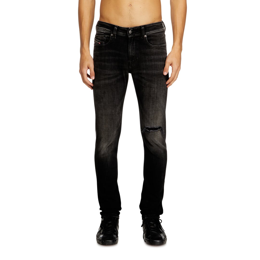 Diesel Skinny Jeans Low Waist 1979 Sleenker, Black/Dark grey, Zip fly