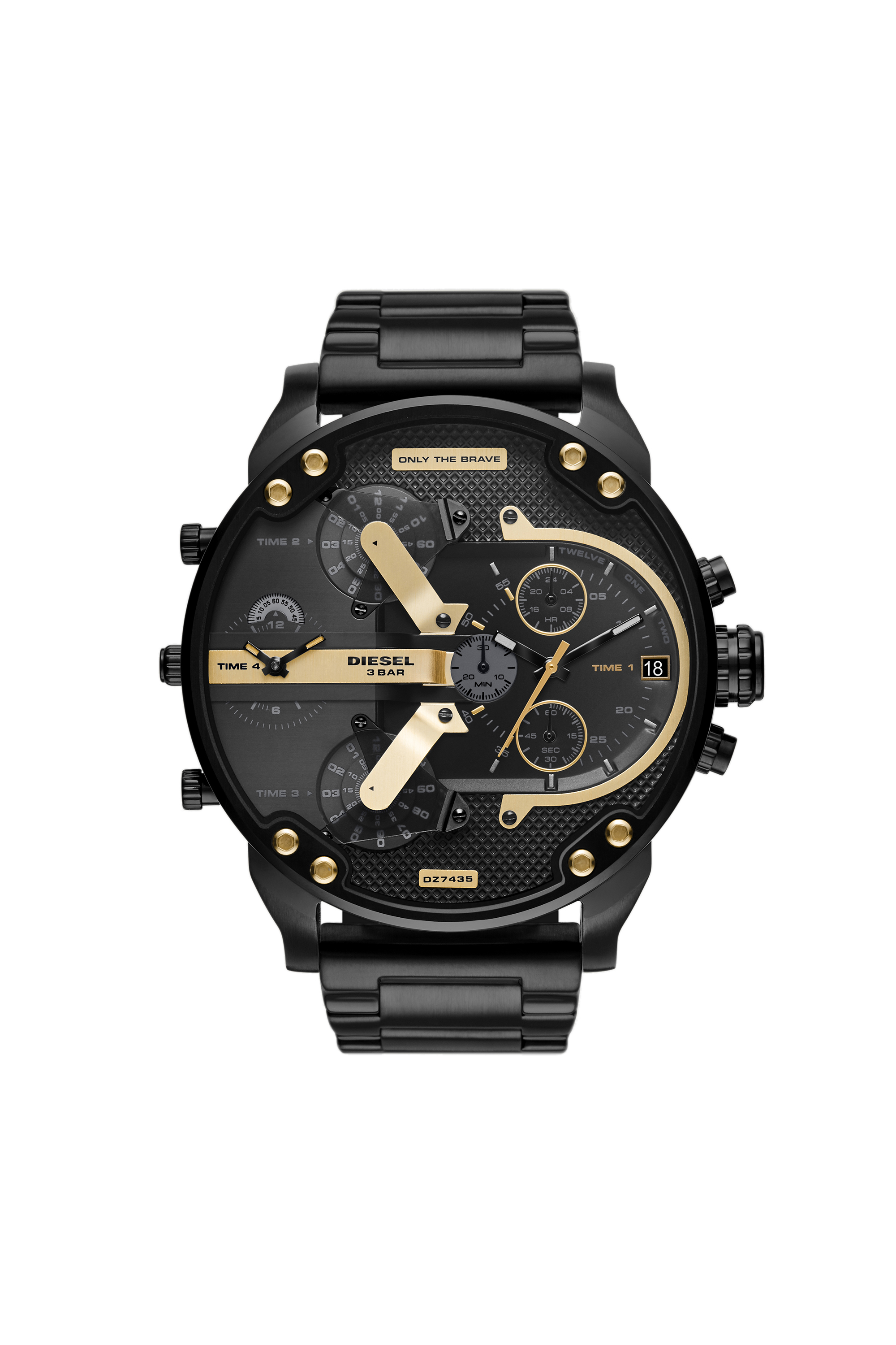 Diesel - Mr. Daddy 2.0-Armbanduhr mit Chronographen-Uhrwerk und schwarzem Edelstahlarmband - Uhren - Herren - Schwarz
