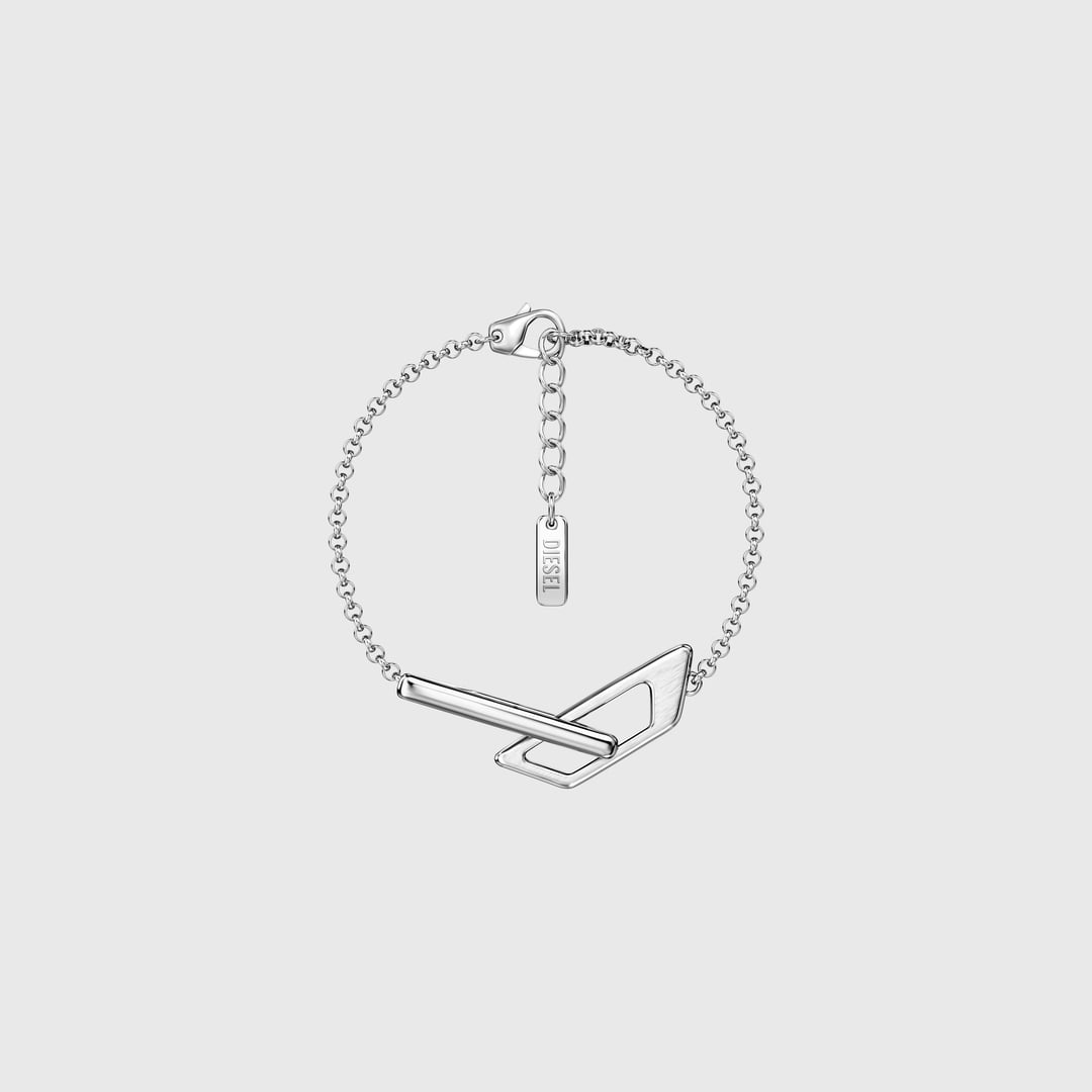 Diesel - Stainless Steel Chain Bracelet - Bracelets - Unisex - Silver