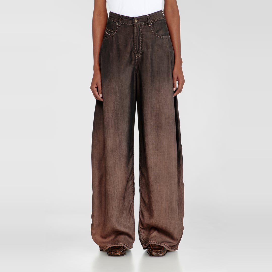 Diesel Relaxed Jeans High Waist 1987 D-Khelz, Colored, Button fly