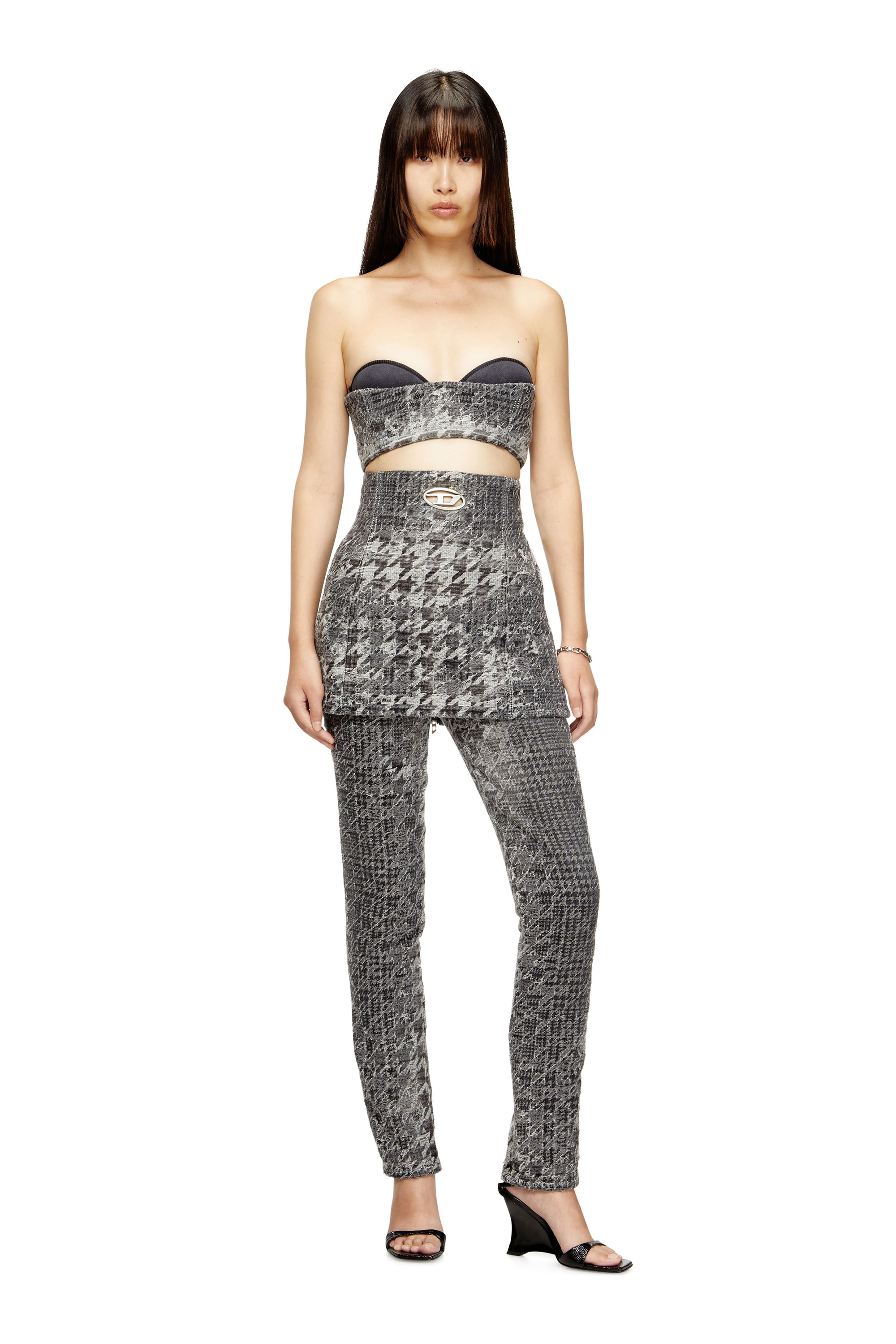 Diesel - Woman's Slim Jeans 1992 D-Jiann 0CEBN, Black/Dark grey - 2