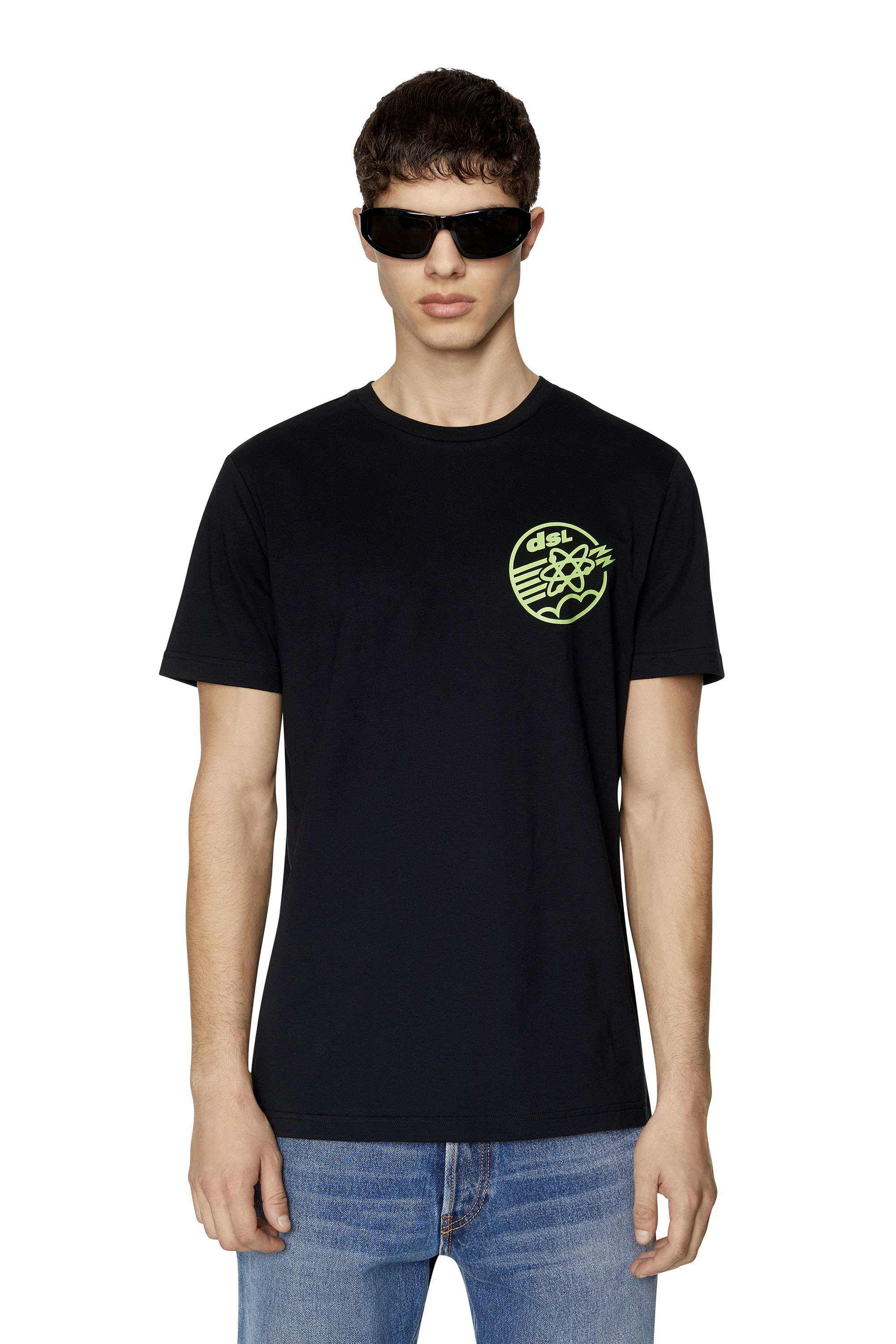Diesel - T-shirt con stampa Diesel Megahertz - T-Shirts - Uomo - Nero