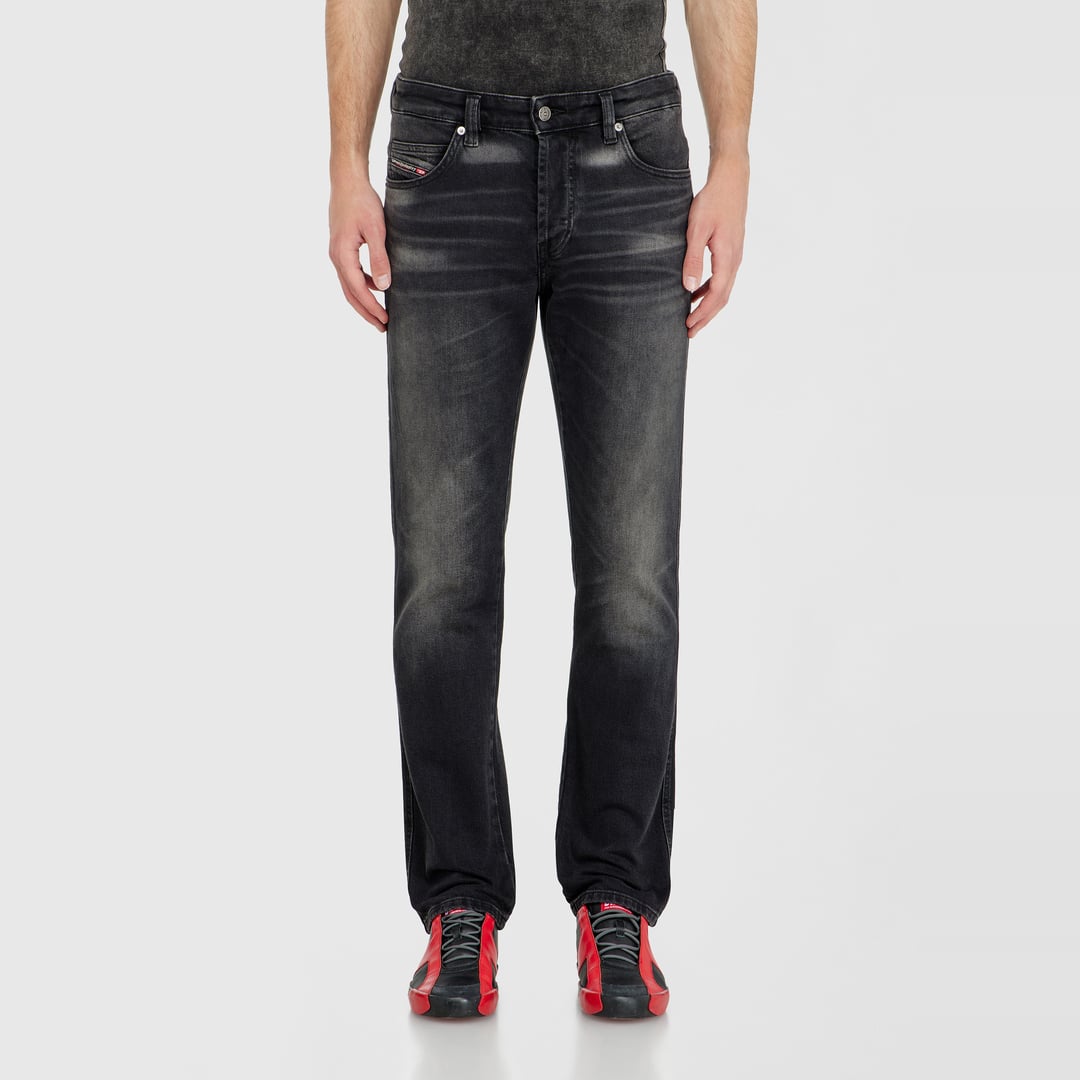 Diesel Slim Jeans Regular Waist 1993 D-Vyl, Black/Dark grey, Button fly