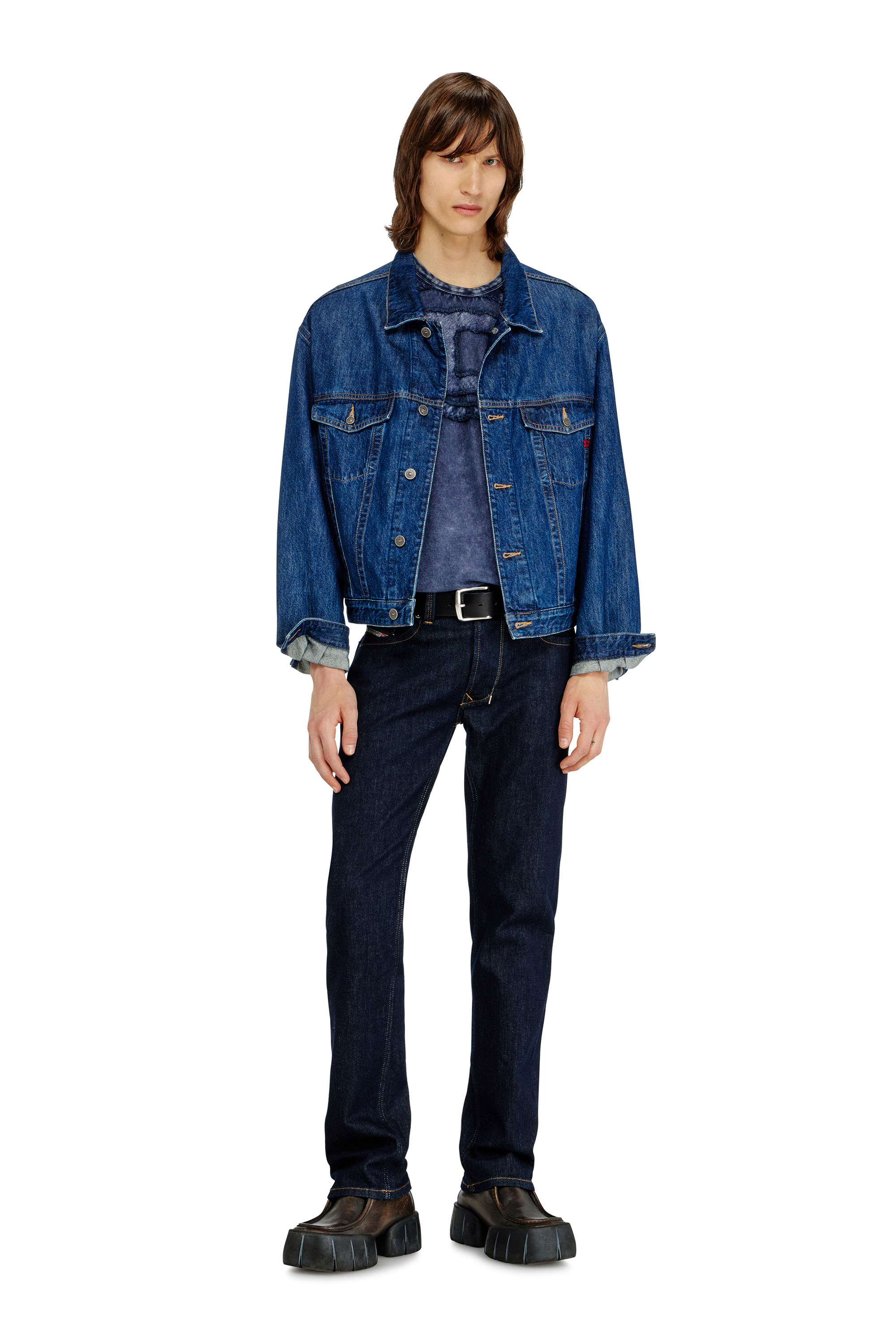 Diesel - Man's Regular Jeans 1985 Larkee 0DBEJ, Dark Blue - 2