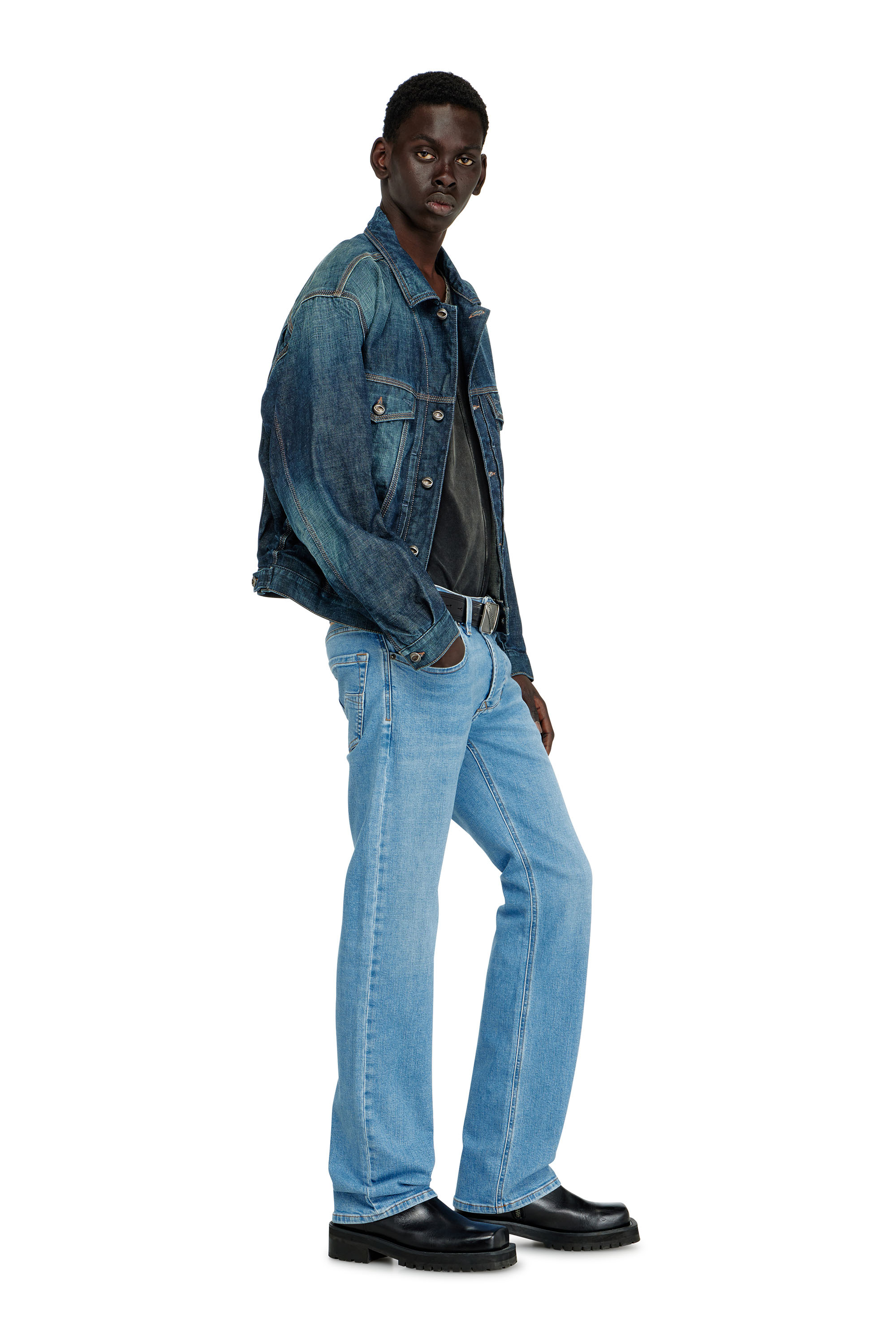 Diesel - Man's Regular Jeans 1985 Larkee 0HDBJ, Light Blue - 2