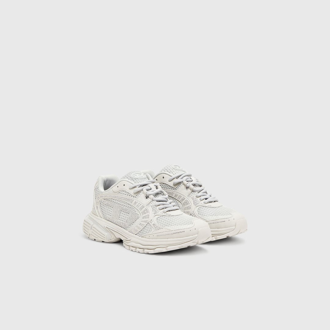 Diesel - S-Pro-V-Dense - Mesh sneakers with crystals - Sneakers - Woman - White