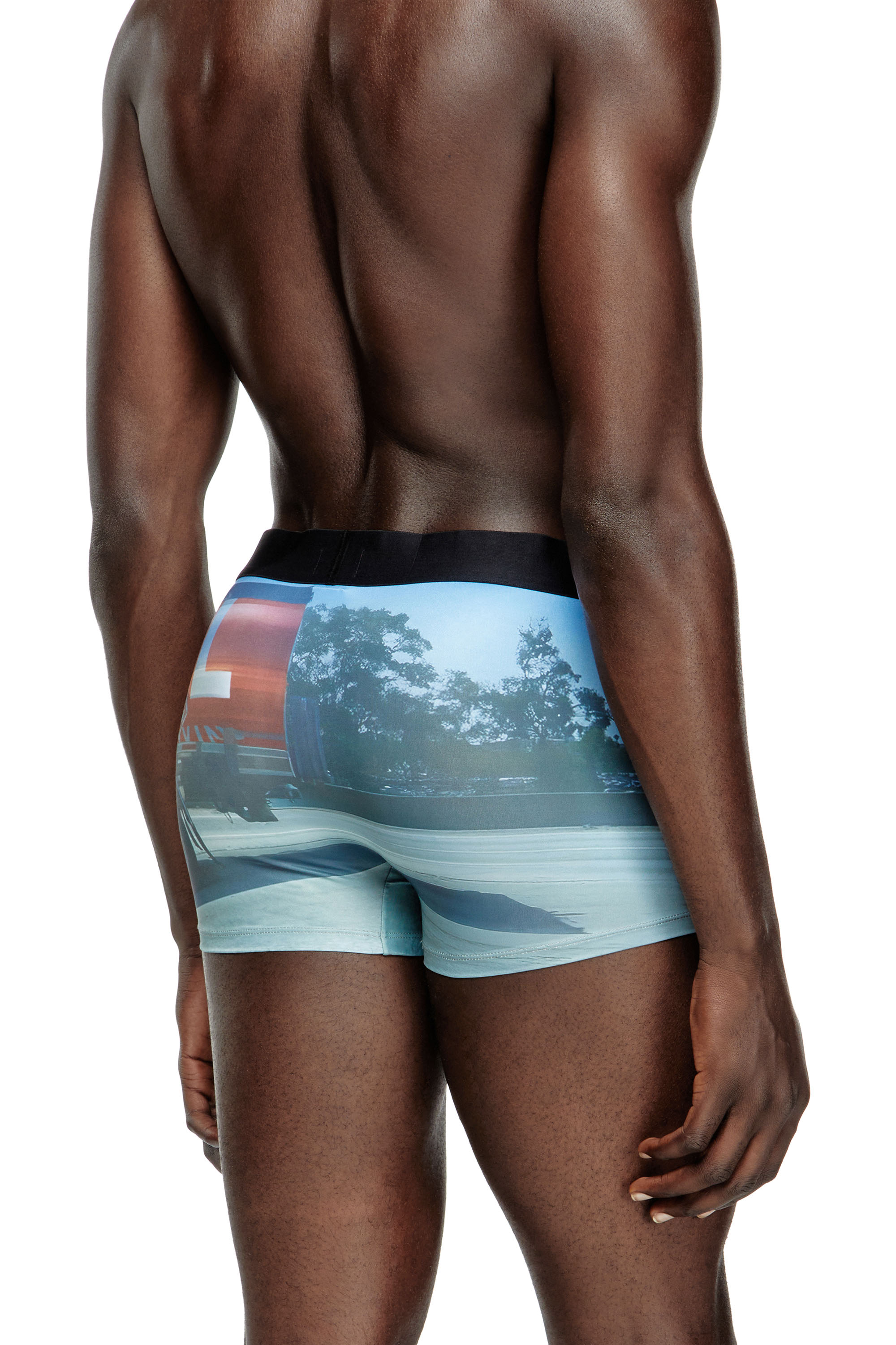 Diesel - DAMIEN-D-POP-40, Man's Boxer briefs with Pop print in Light Blue - 3