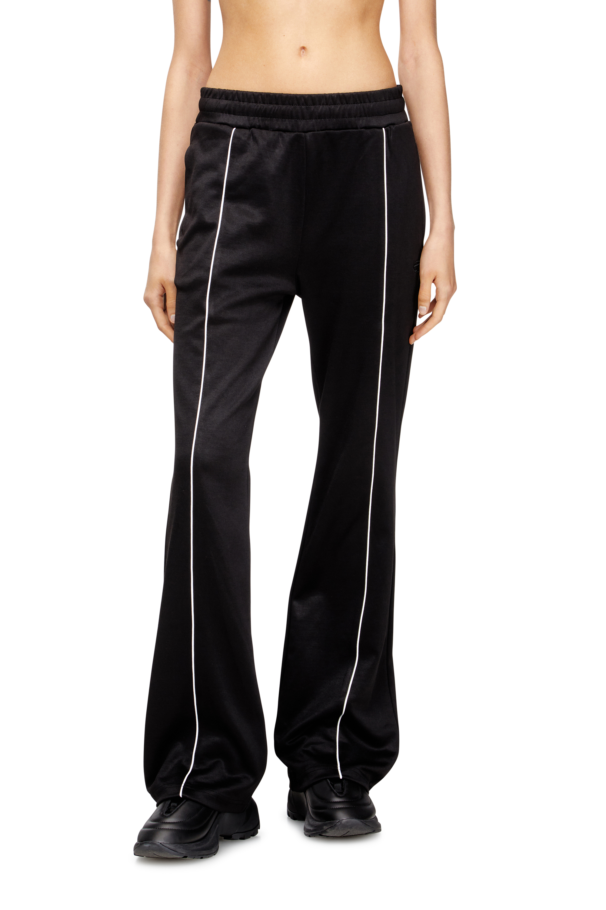 Diesel Women's Multicolor - Track Pants With Contrast Piping - Pants - Woman Xxs
