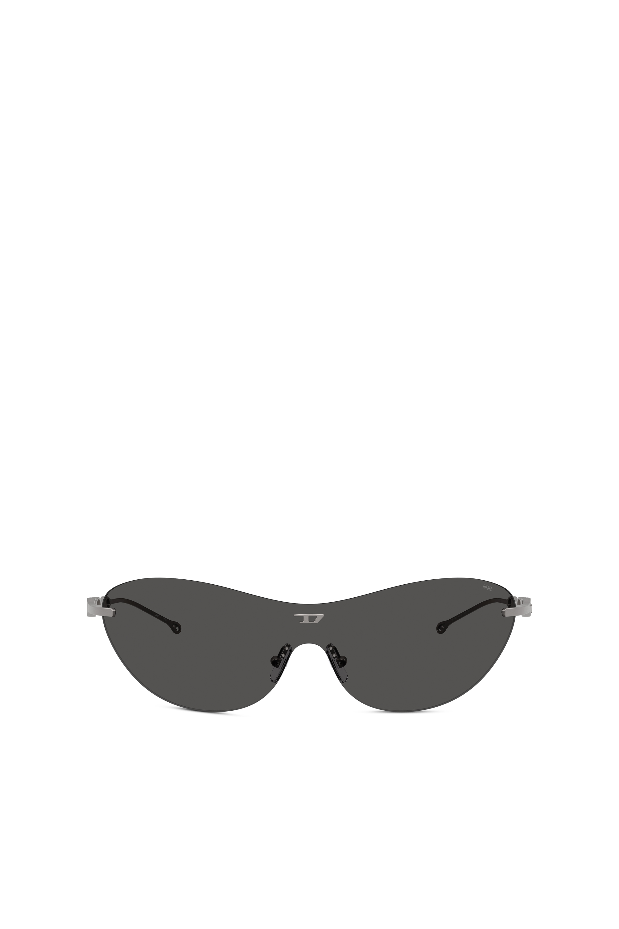Diesel Unisex Grey - Iconic Oval Sunglasses - Sunglasses Uni