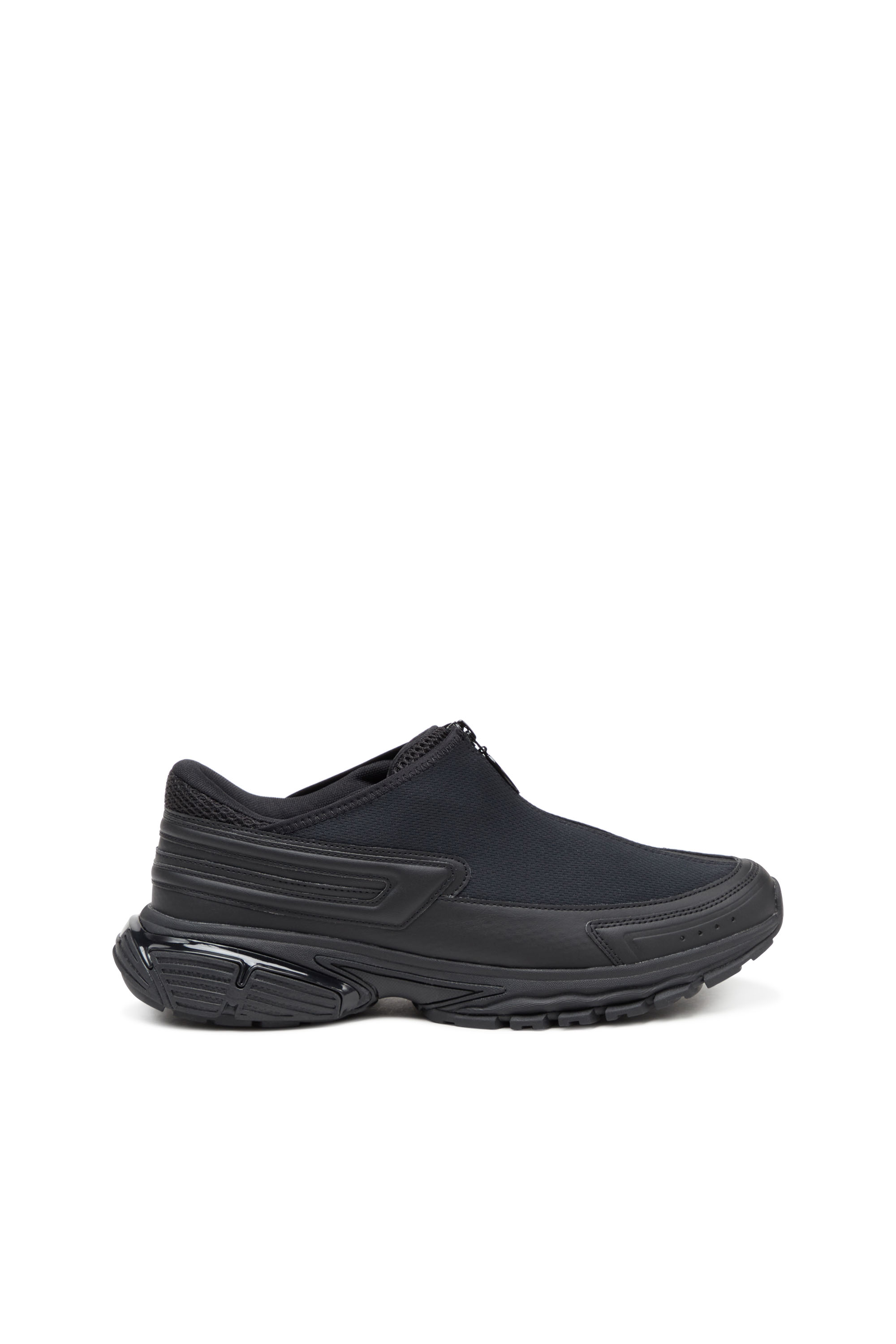 Diesel - S-Serendipity-Slip-on mesh sneakers with zip - Sneakers - Unisex - Black