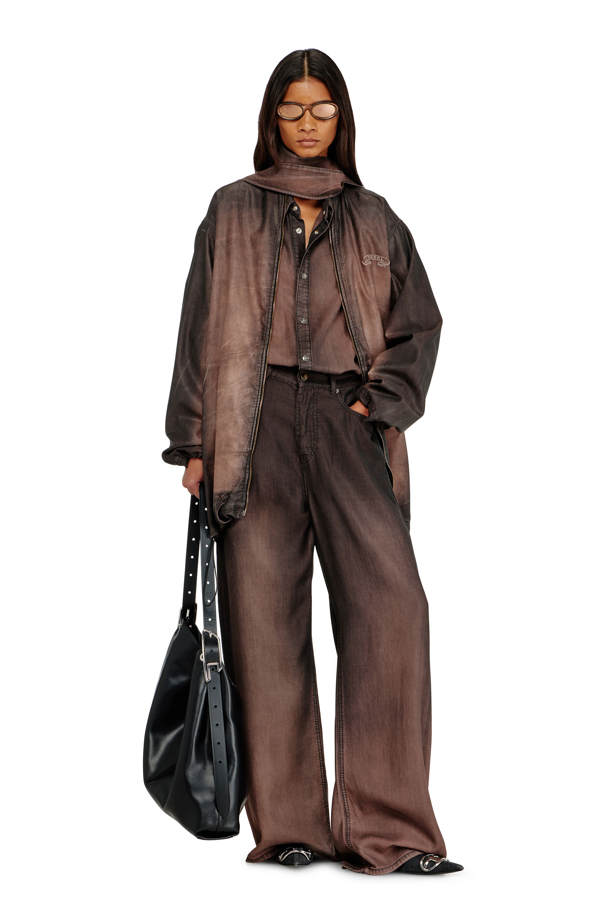 Diesel - Woman's Relaxed Jeans 1996 D-Sire 068YF, Brown - 1