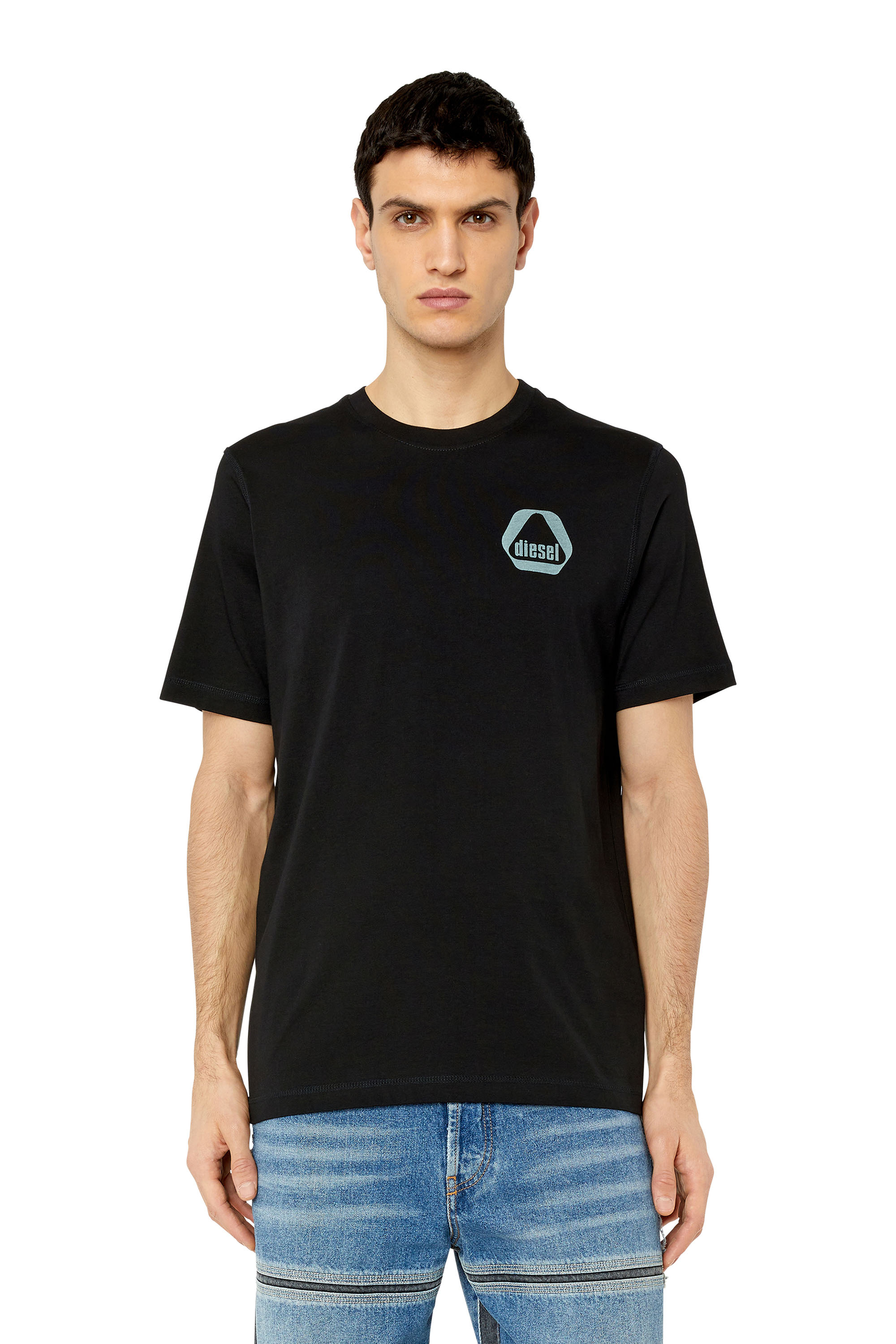 Diesel - T-shirt con loghi utility stampati - T-Shirts - Uomo - Nero