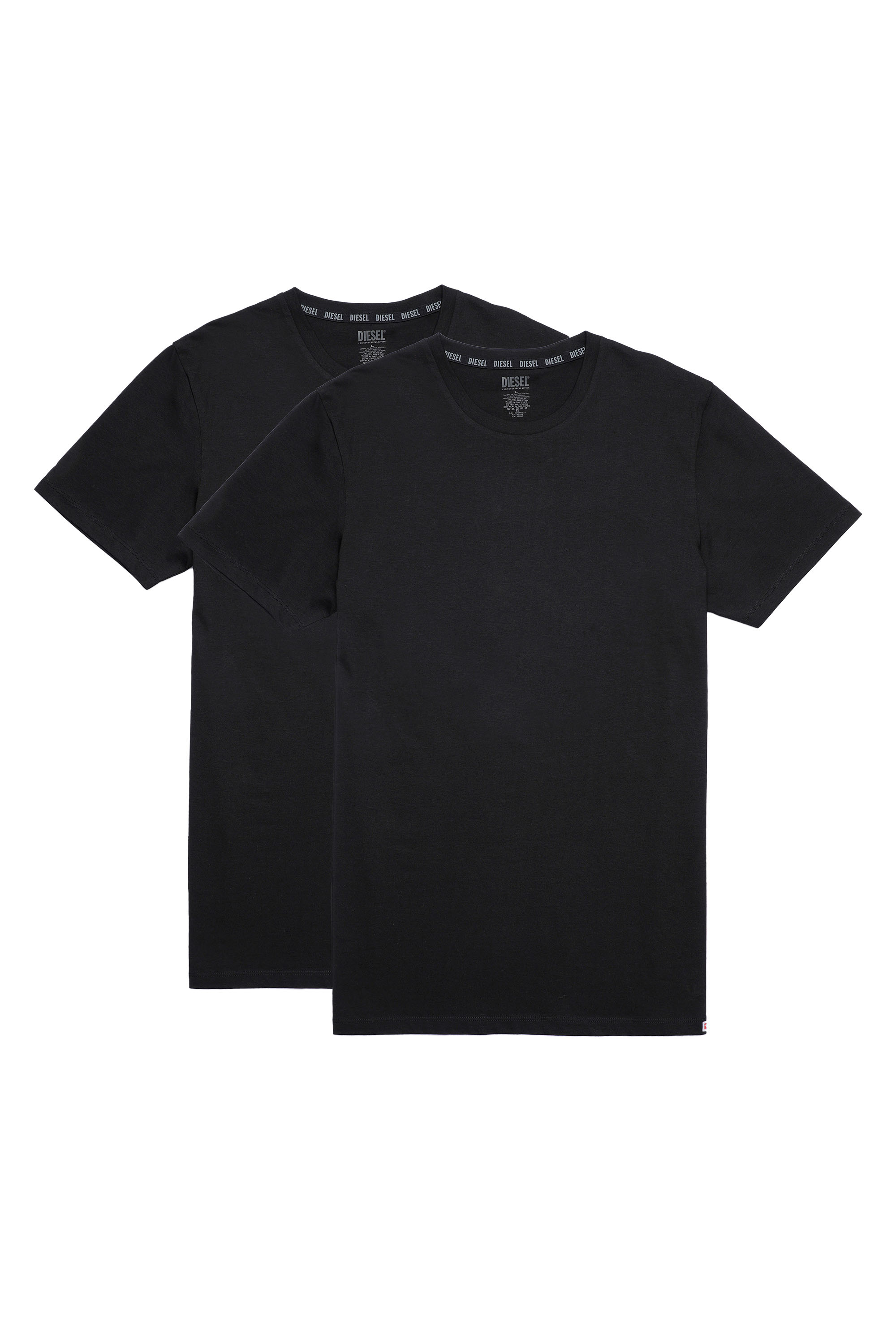 Diesel - Set di due T-shirt con patch D - Tops - Uomo - Nero