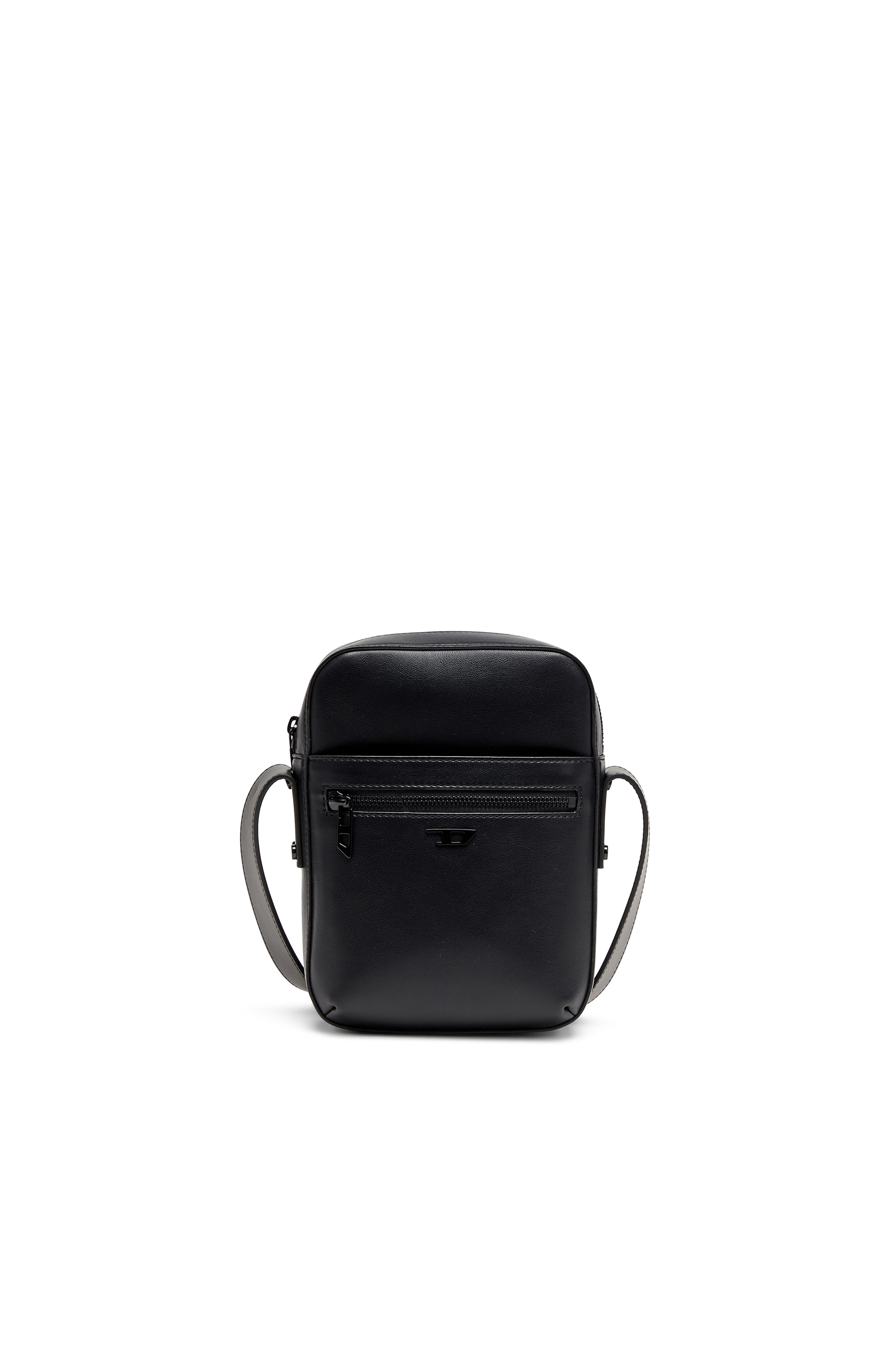 Diesel Men's Black - Rivet-D - Crossbody Bag In Pu With Rivet Details - Crossbody Bags - Man Uni