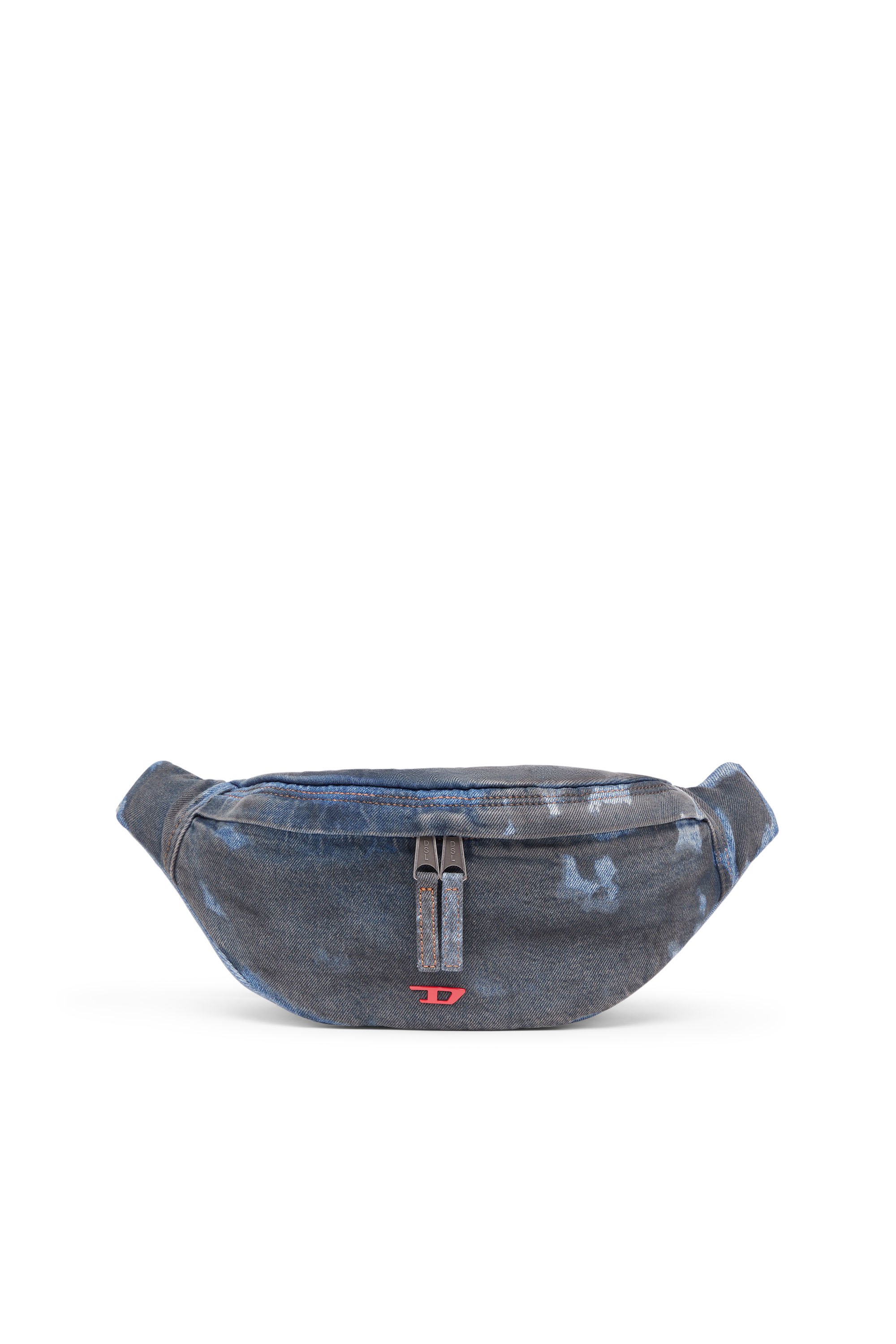Diesel - Rave-Belt bag in coated denim - Belt bags - Unisex - Blue
