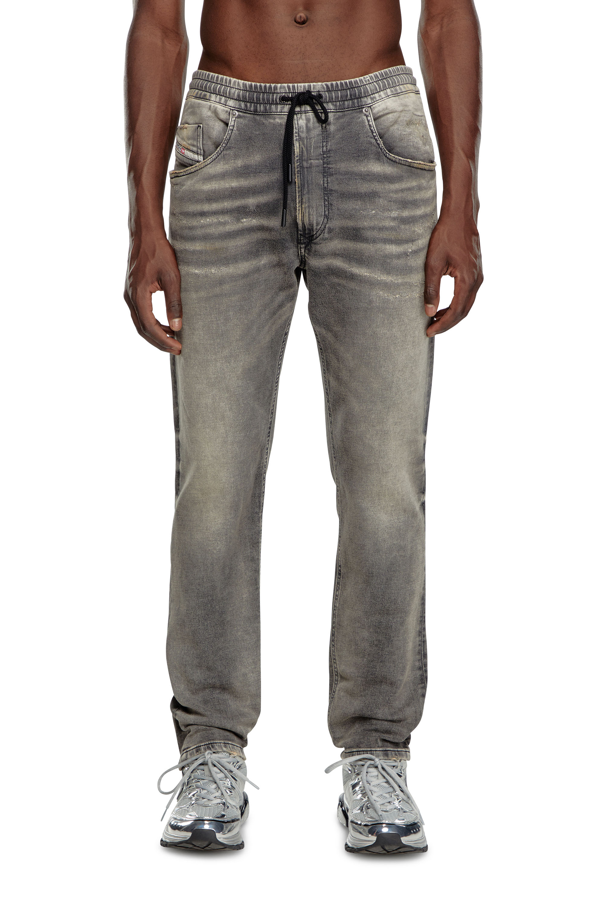 Diesel - Regular 2030 D-Krooley Joggjeans - Jeans - Man - Grey