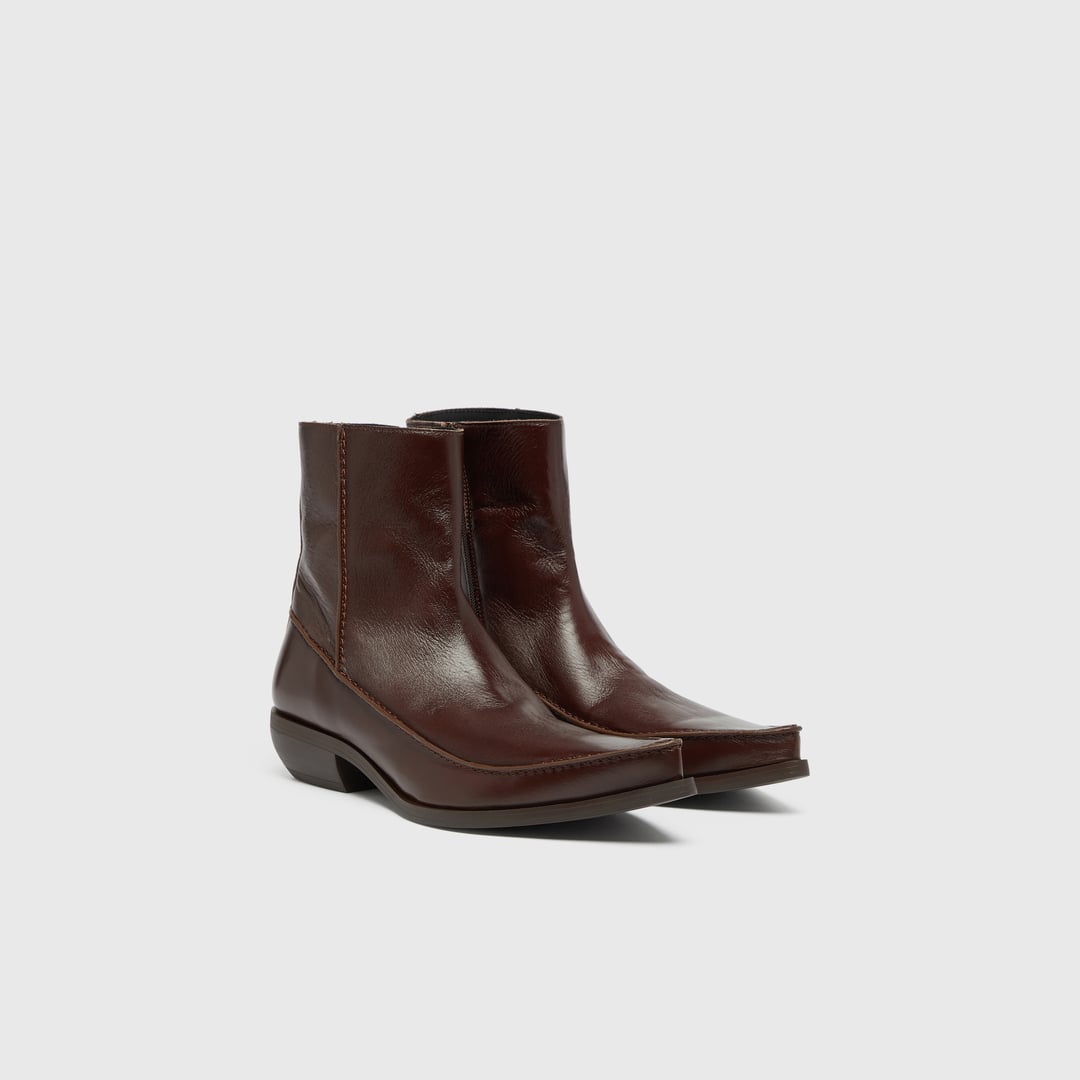 Diesel - D-Frido-Western ankle boots in leather - Boots - Man - Brown