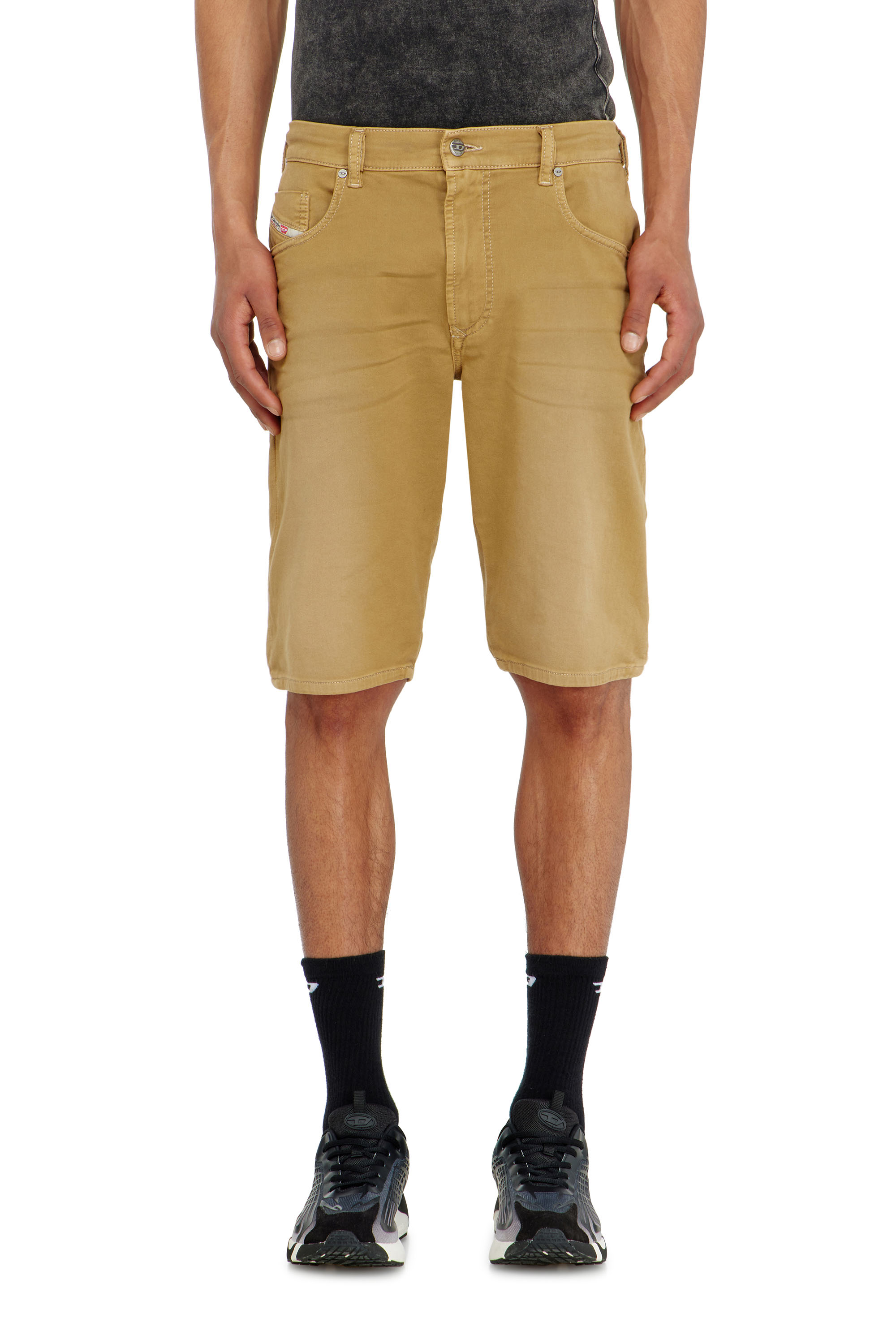 Diesel - Slim shorts in coloured denim - Denim short pants - Man - Beige