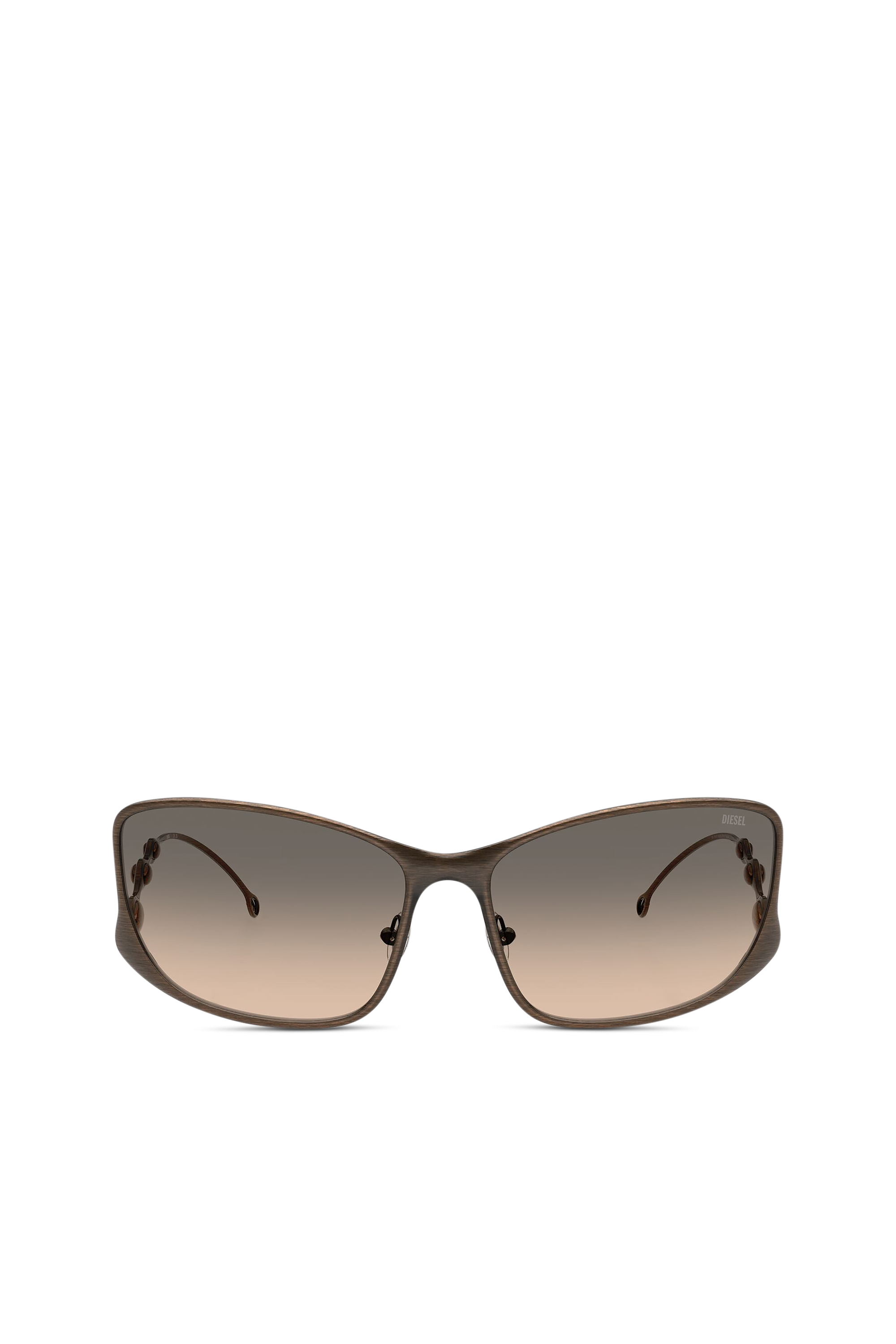 Diesel Rectangle Sunglasses In Brown