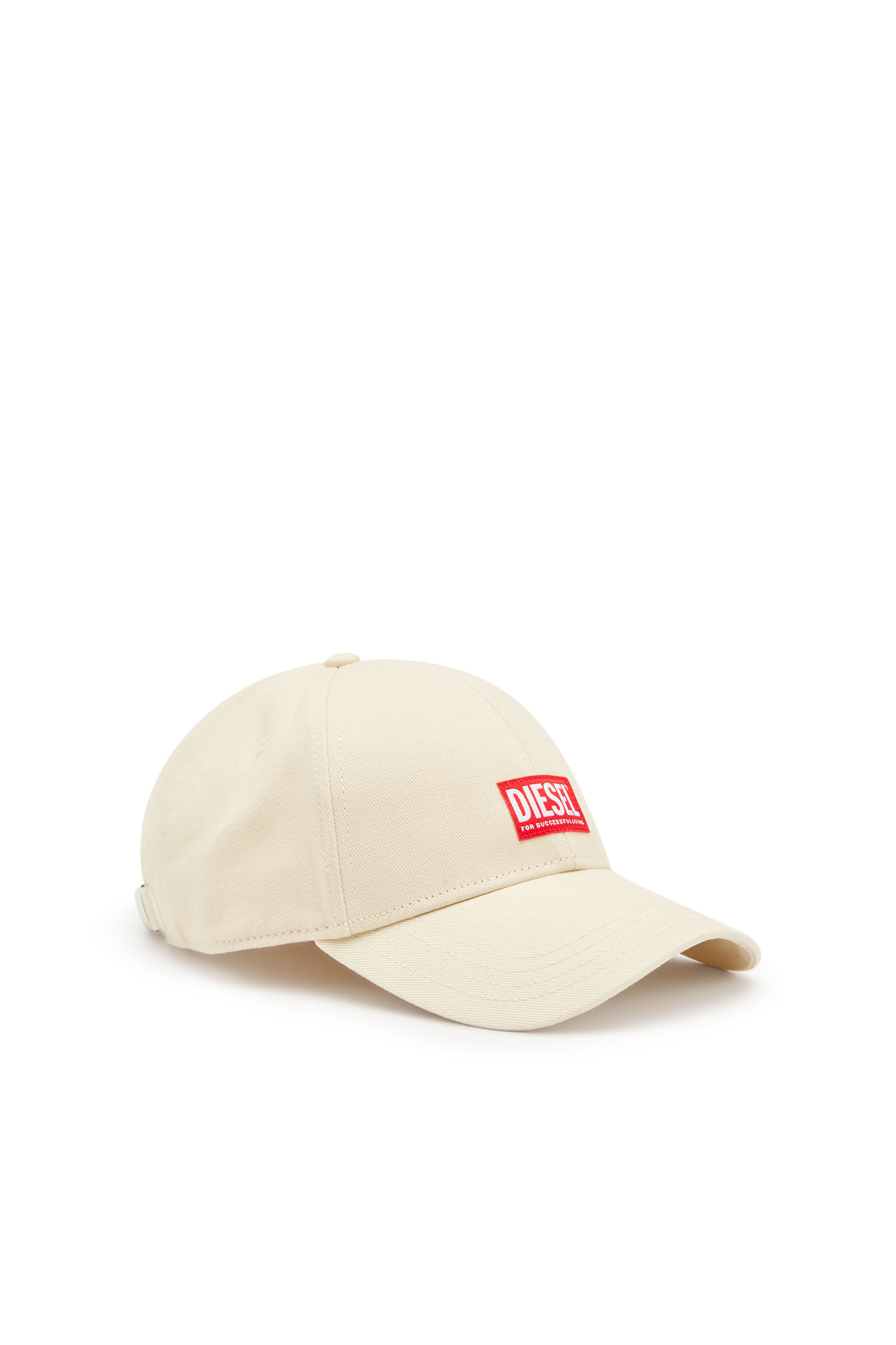 Diesel - Cappello da baseball con patch logo - Cappelli - Uomo - Bianco