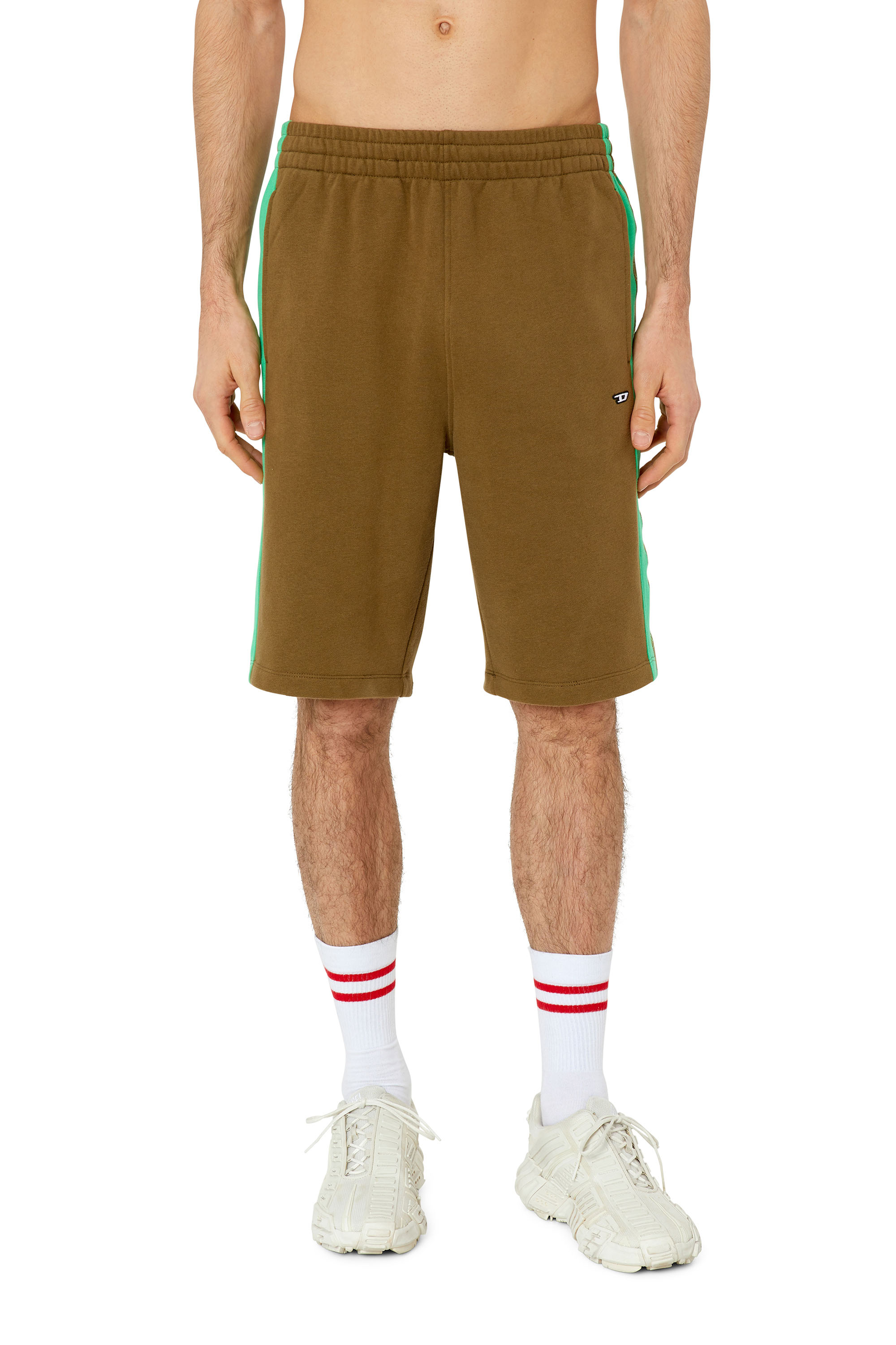 Diesel - Shorts sportivi con fettuccia logata - Shorts - Uomo - Verde