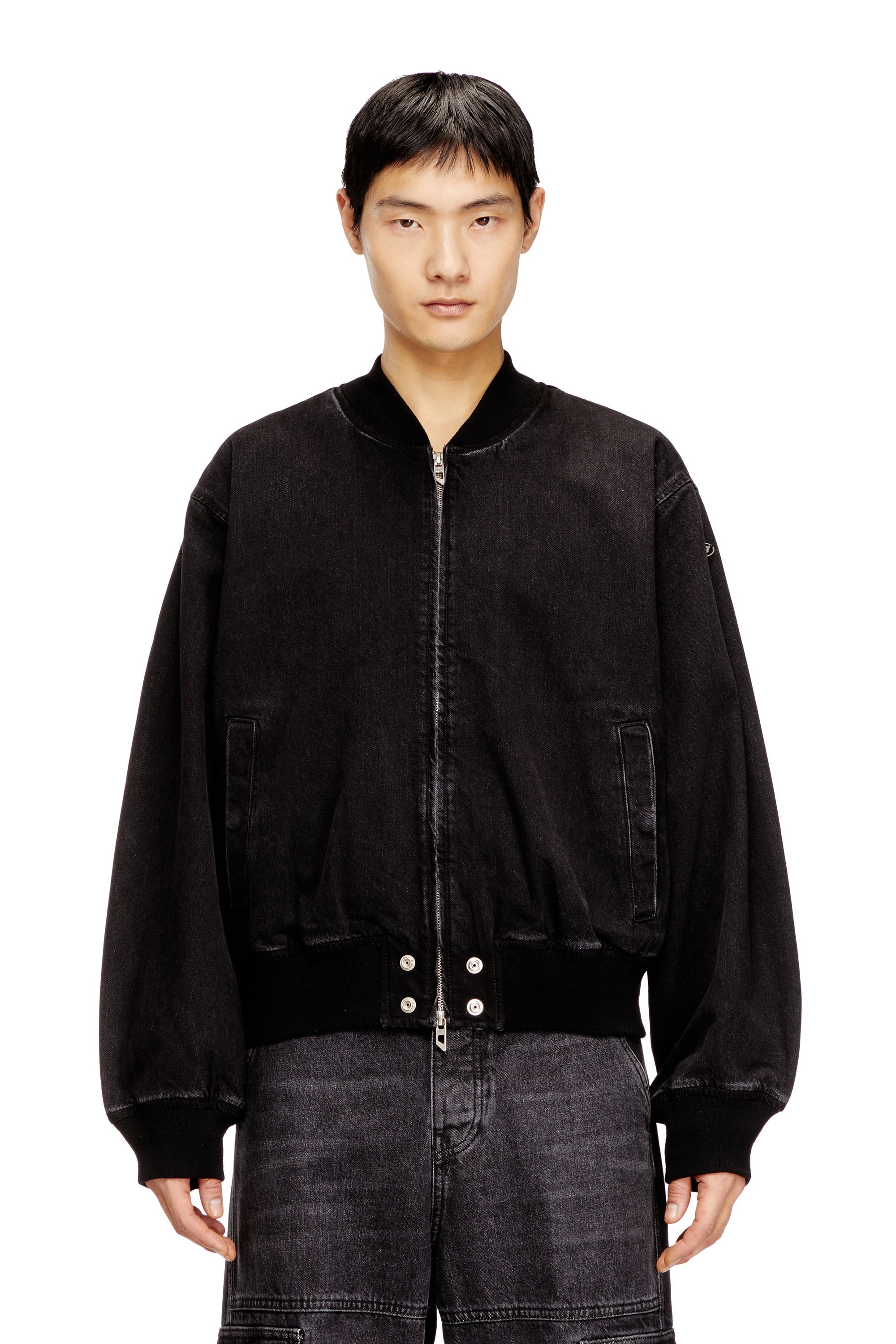 Diesel - Bomber jacket in denim - Denim Jackets - Unisex - Black