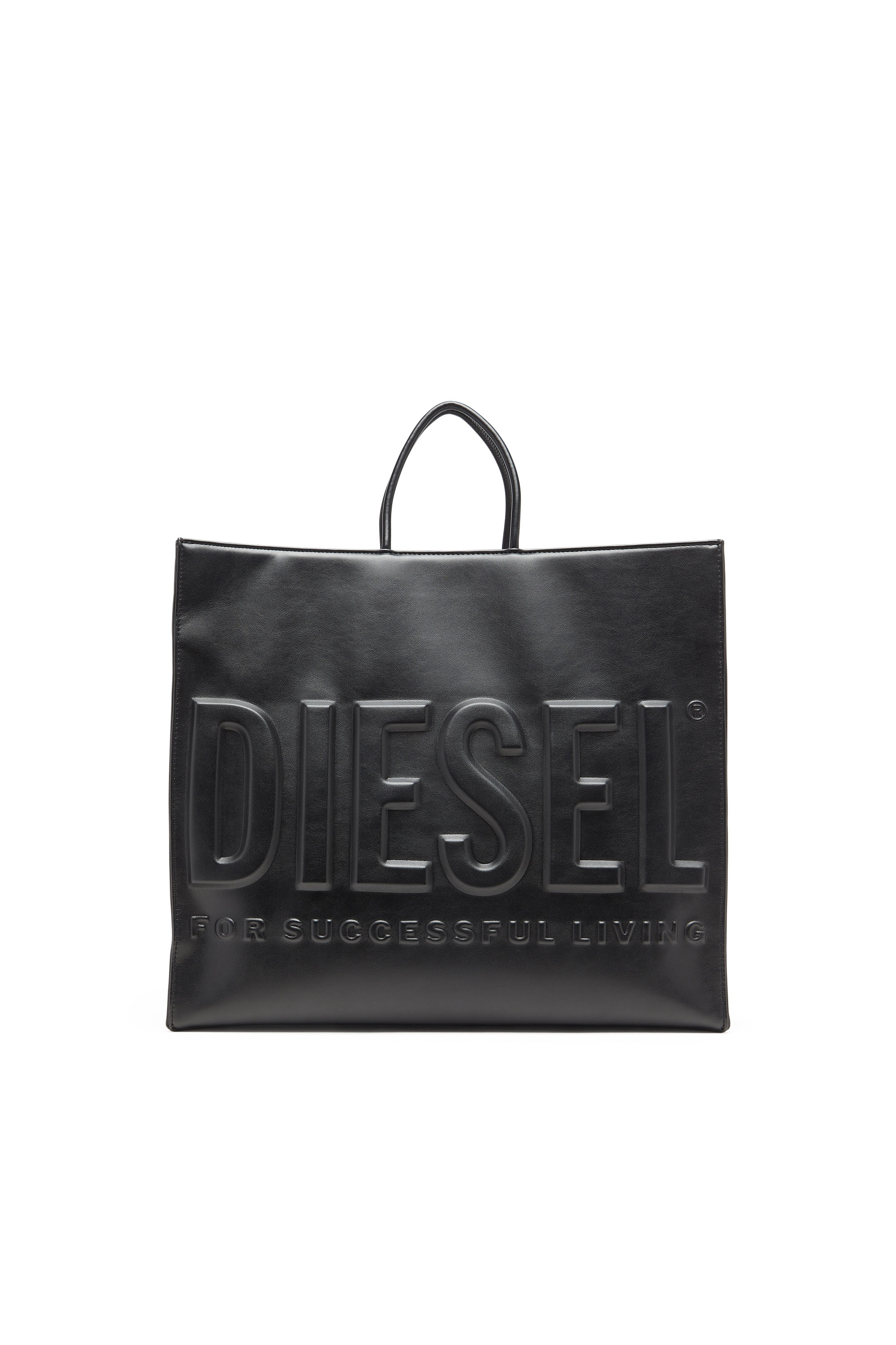 Diesel Unisex Svart - Dsl 3D - Shopping Bag With Embossed Logo - Shopping Bags Uni