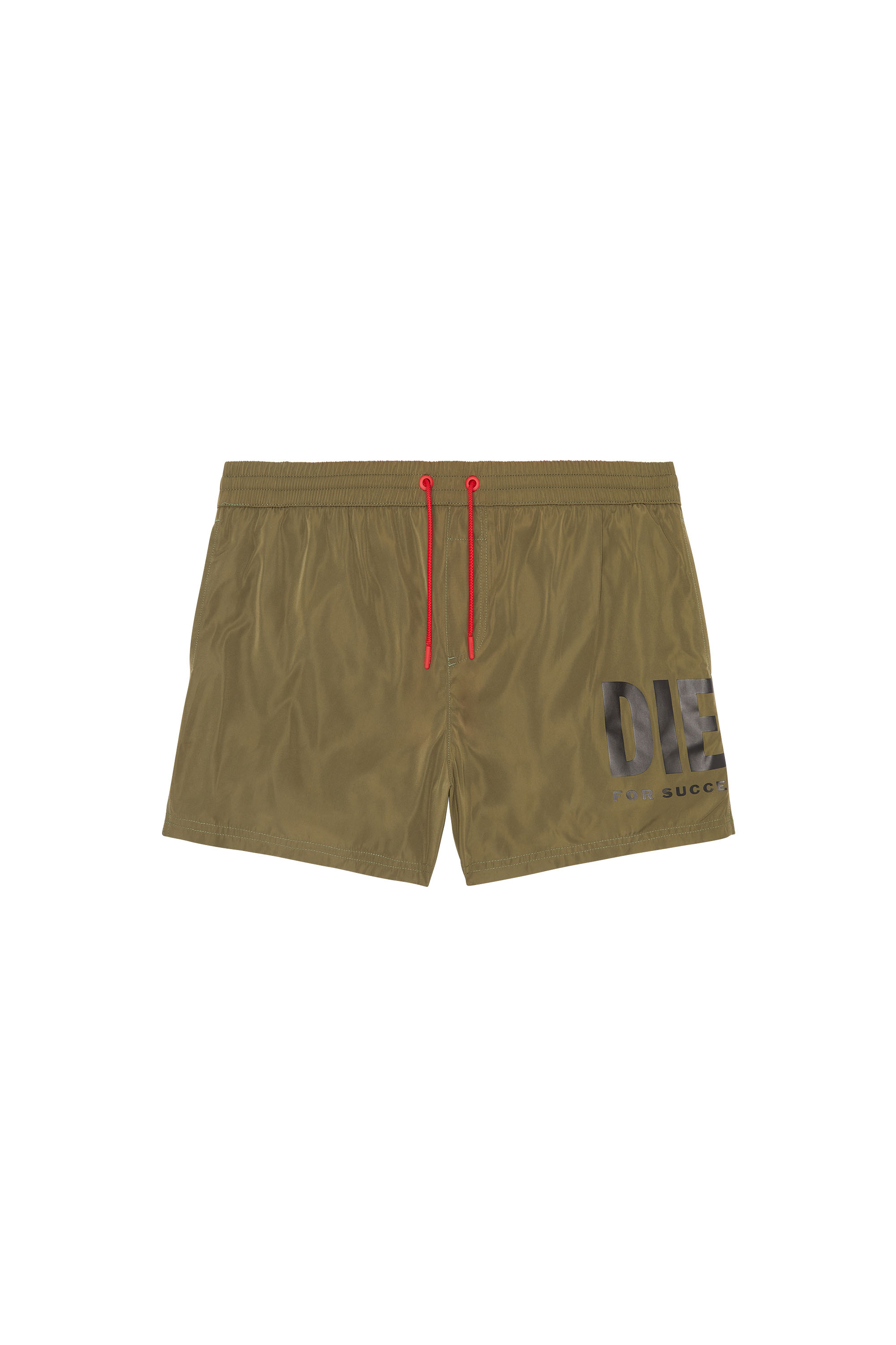 Diesel - Mittellange Bade-Shorts mit Maxi-Logo - Badeshorts - Herren - Grün