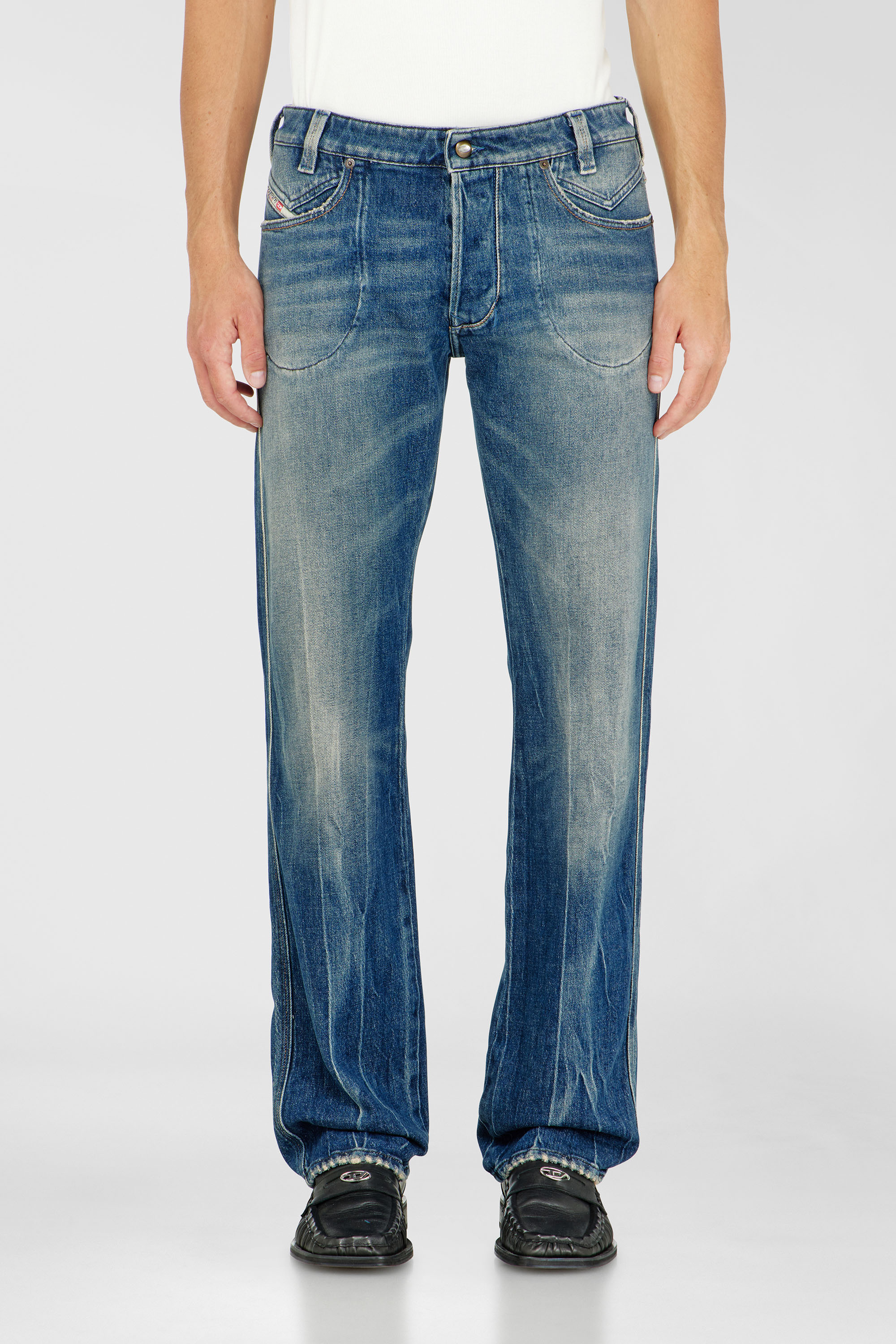 Diesel Regular Jeans Low Waist 1985 Larkee,, Button fly