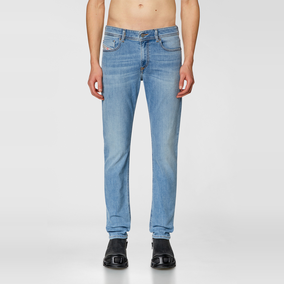 Diesel Jeans Skinny Taille Basse 1979 Sleenker, Bleu clair, Fermeture zippée