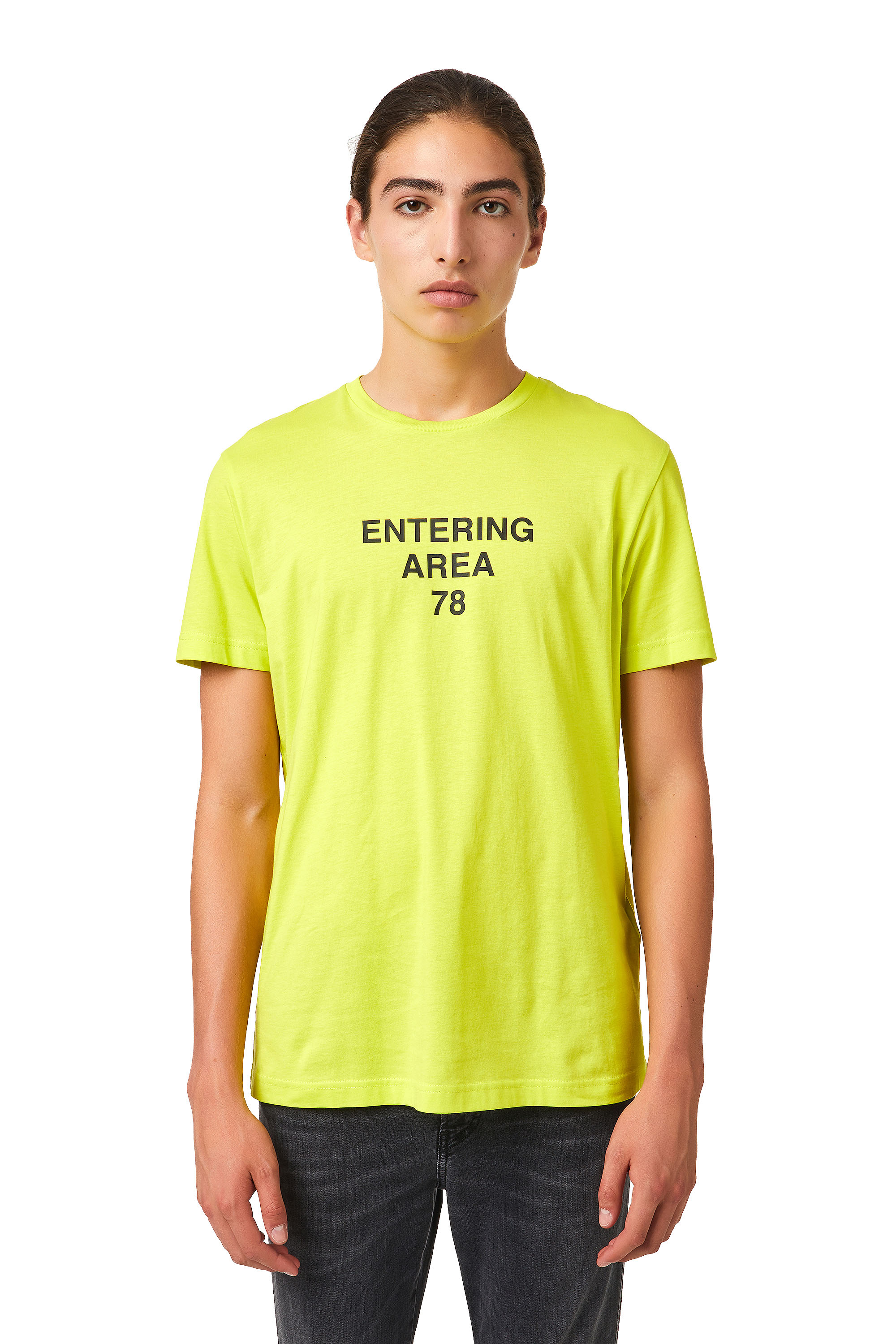 Diesel Green Label Entering Area 78 T-shirt In Yellow