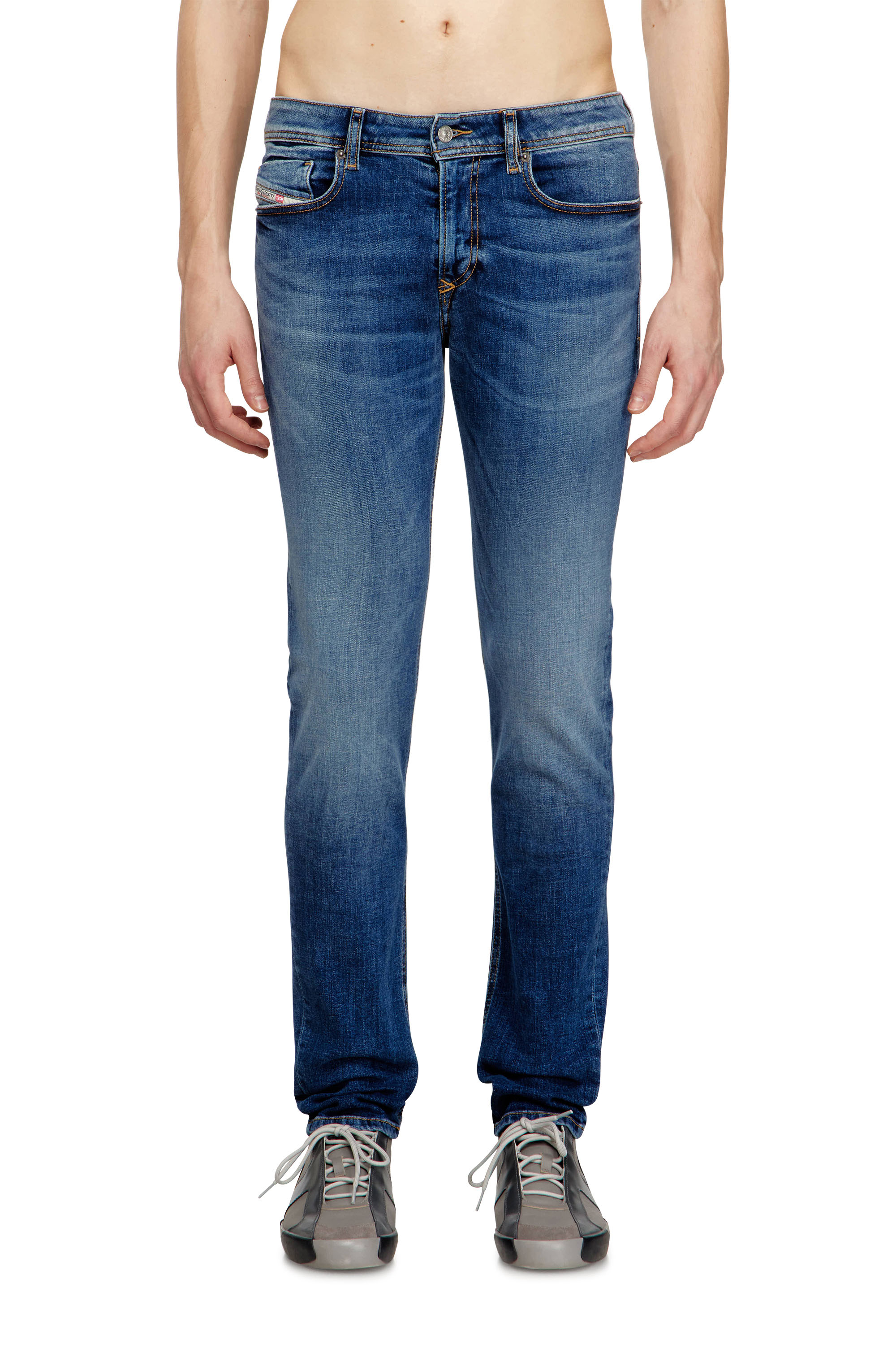 Diesel Homem Azul - Skinny Jeans Low Waist 1979 Sleenker - Jeans - Man Tamanho 30