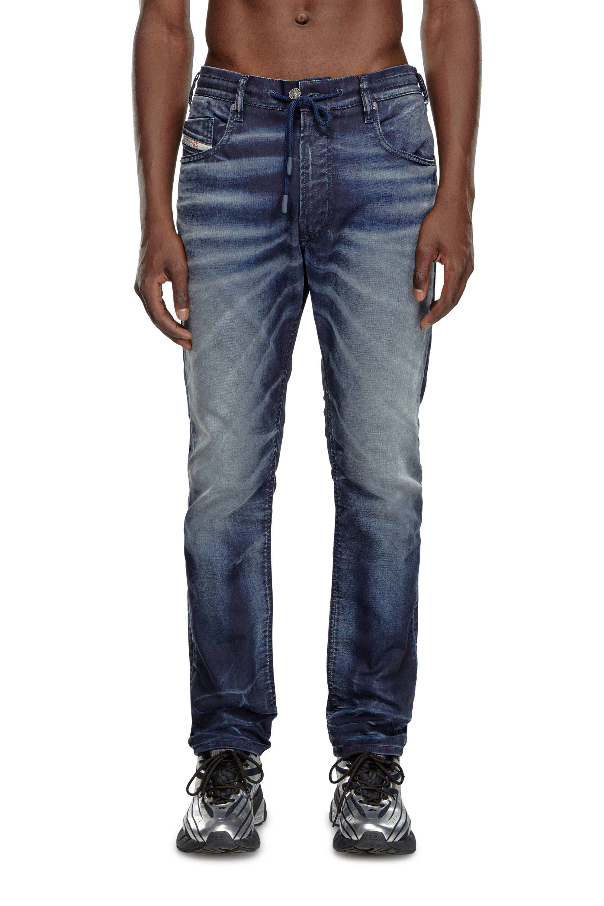 Diesel - Regular 2030 D-Krooley Joggjeans - Jeans - Man - Blue